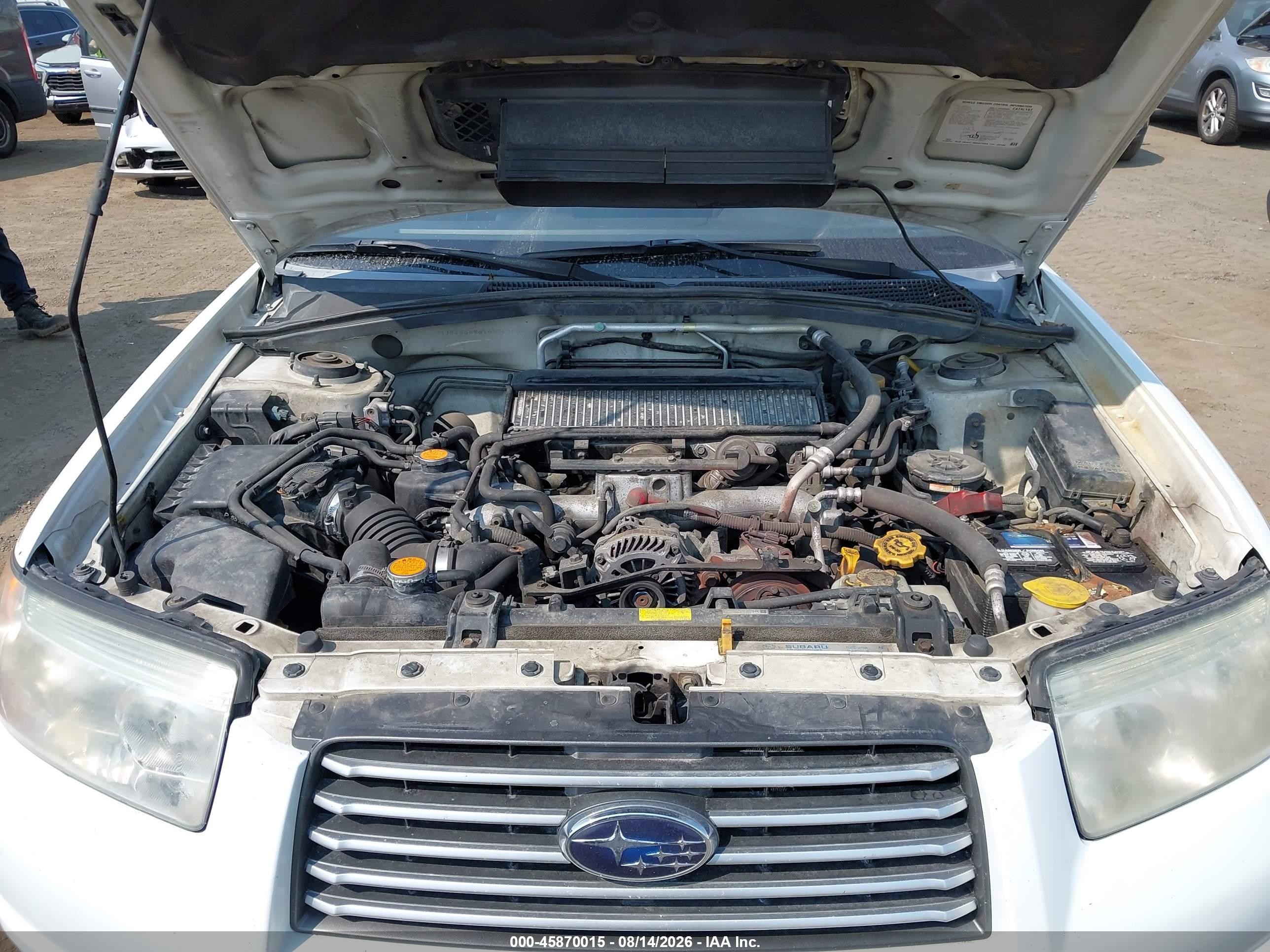 2006 Subaru Forester 2.5xt Limited White vin: JF1SG696X6H707668