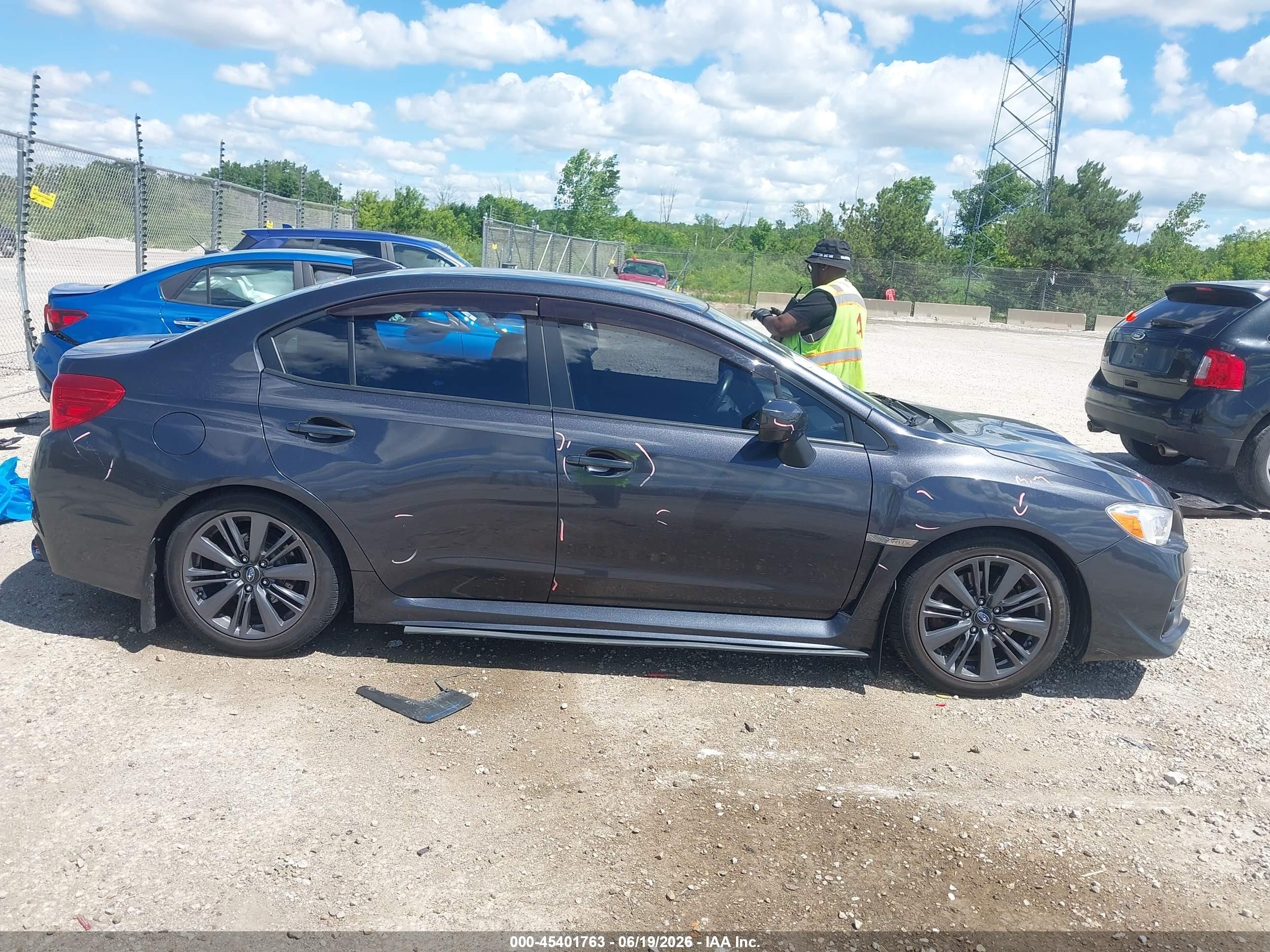 2015 Subaru Wrx Черный vin: JF1VA1A60F9815305