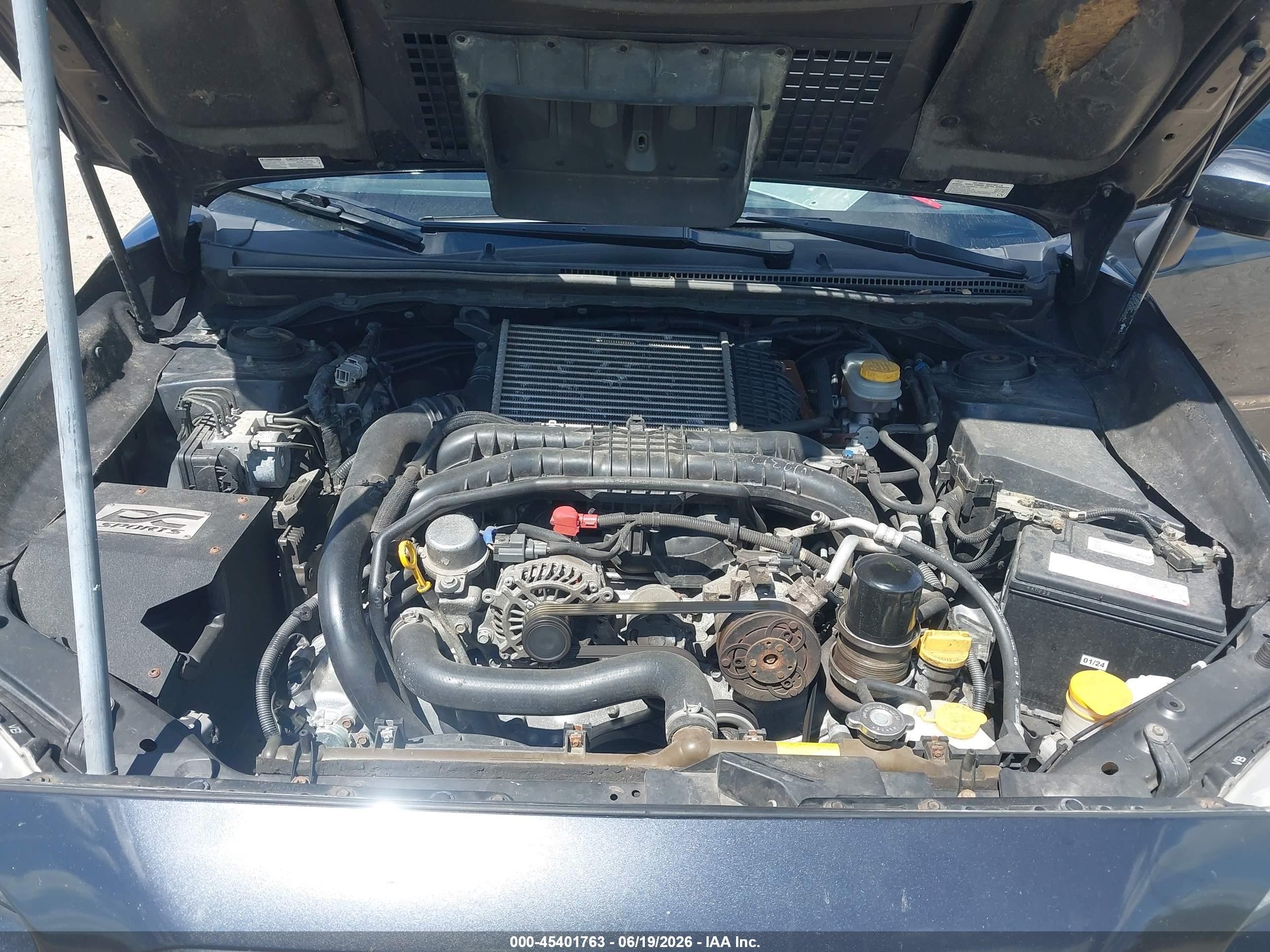 2015 Subaru Wrx Черный vin: JF1VA1A60F9815305