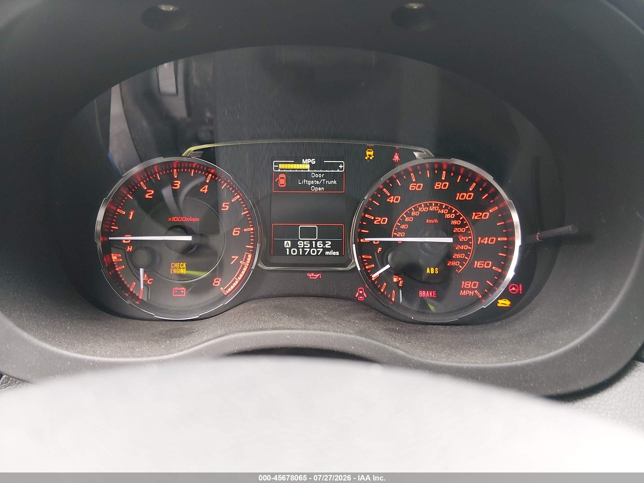 2015 Subaru Wrx   Blue vin: JF1VA1A60F9816812