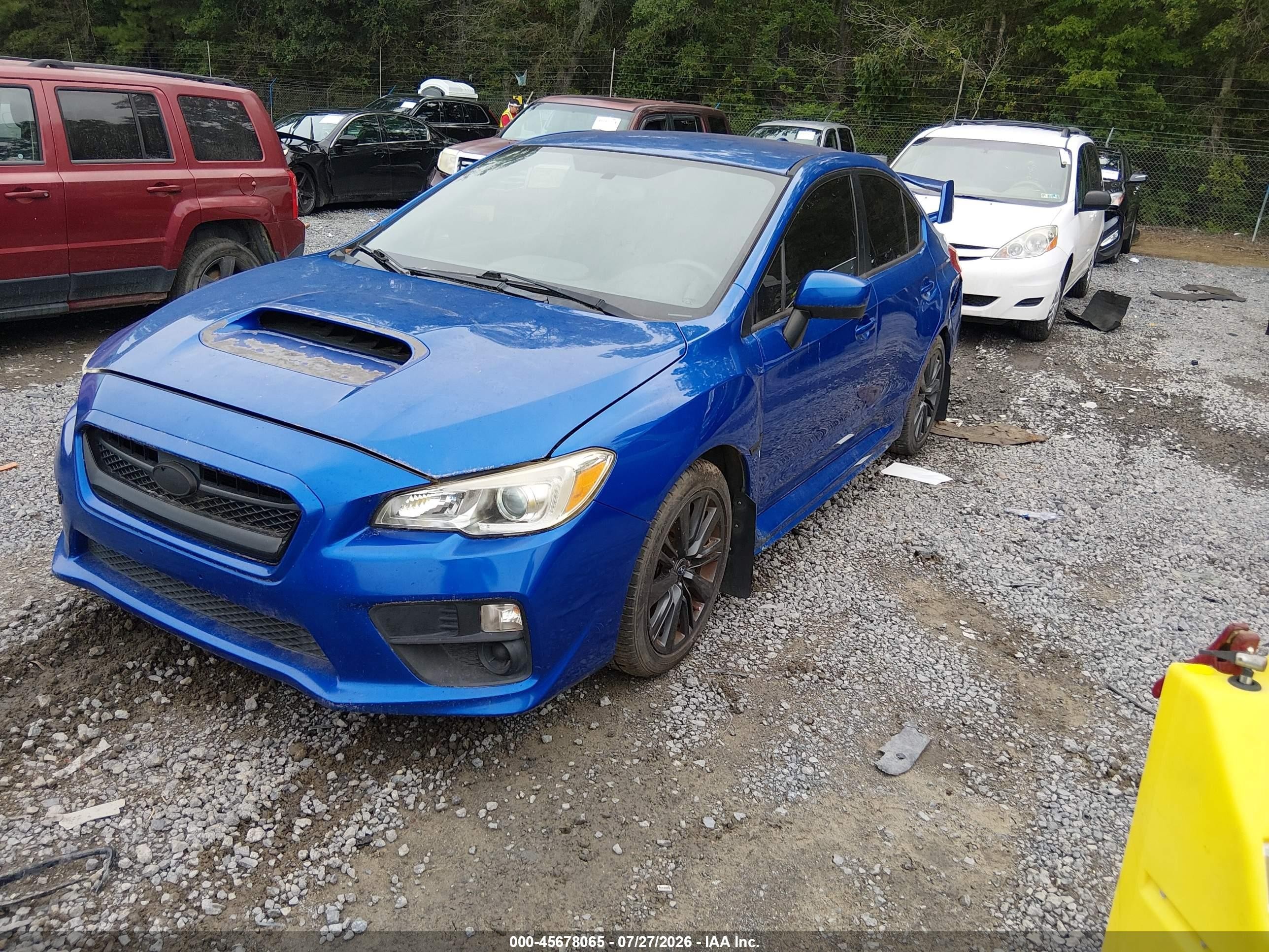 2015 Subaru Wrx   Blue vin: JF1VA1A60F9816812