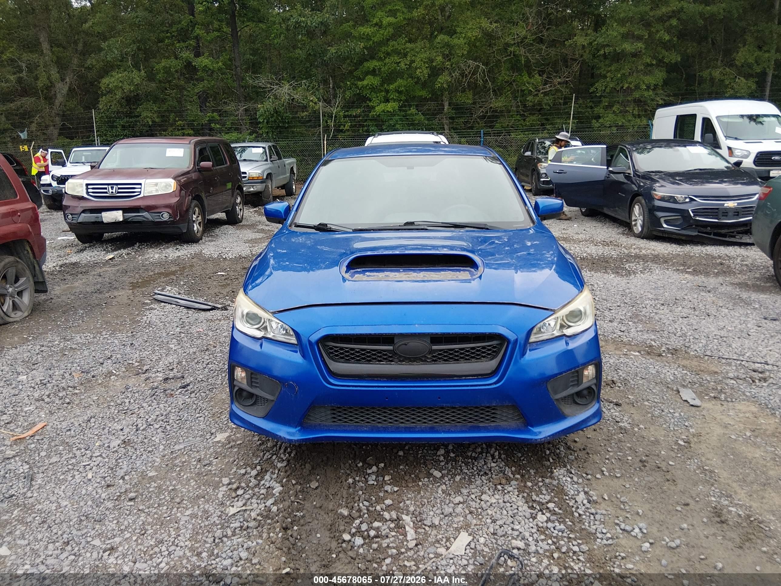 2015 Subaru Wrx   Blue vin: JF1VA1A60F9816812
