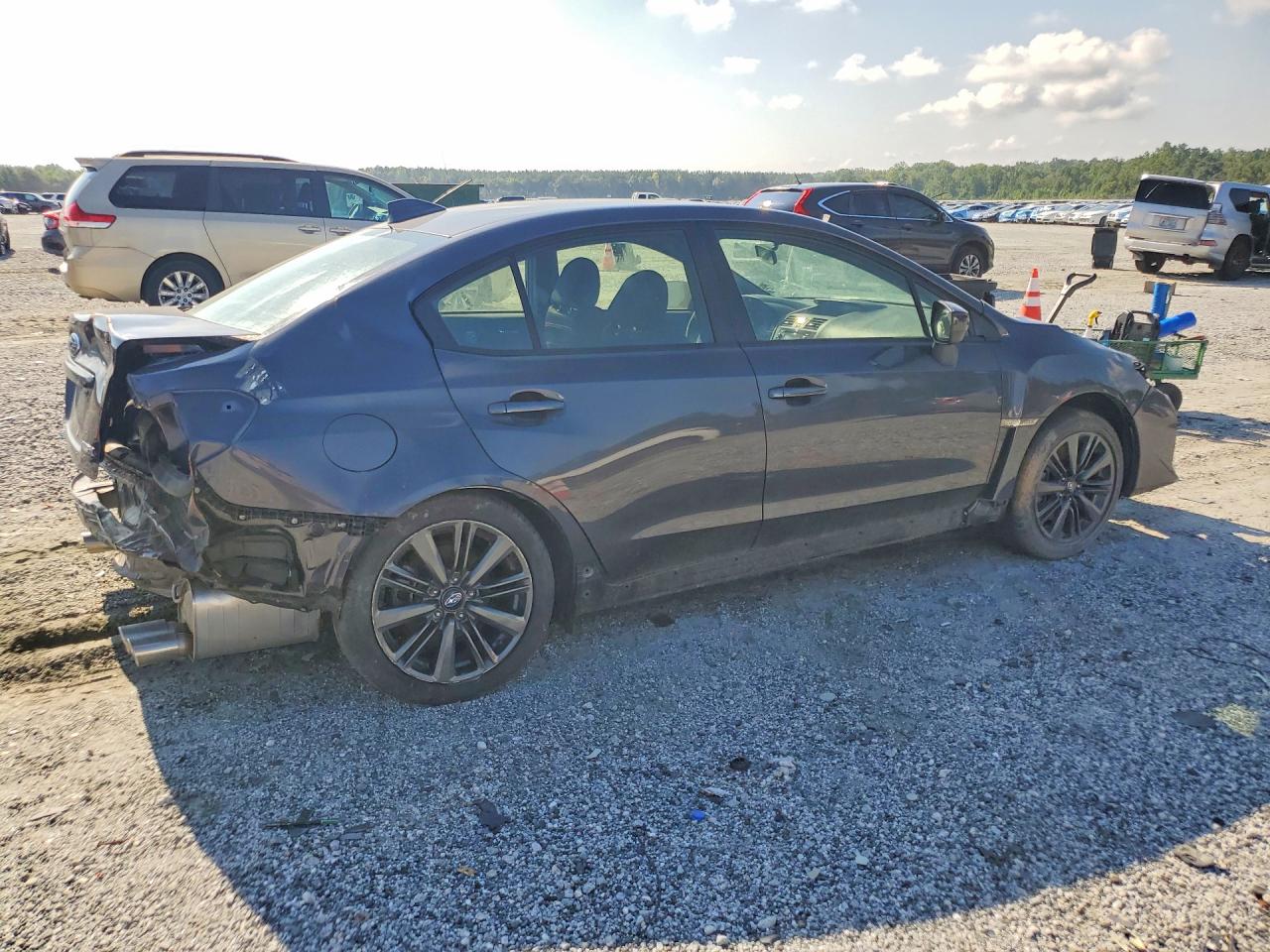 2015 Subaru Wrx Gray vin: JF1VA1A60F9820326