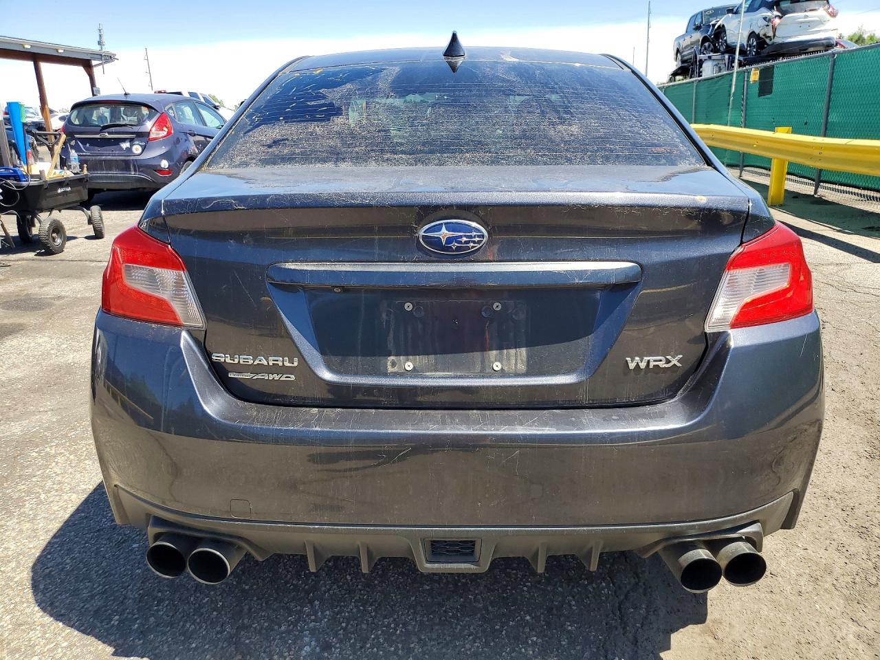 2015 Subaru Wrx Gray vin: JF1VA1A60F9826823