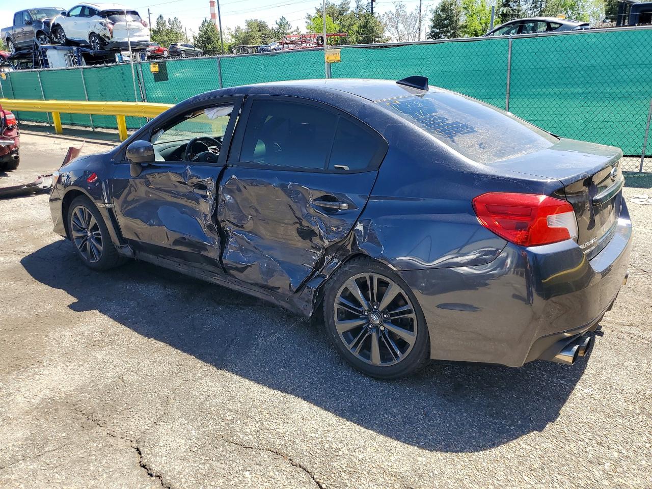 2015 Subaru Wrx Gray vin: JF1VA1A60F9826823