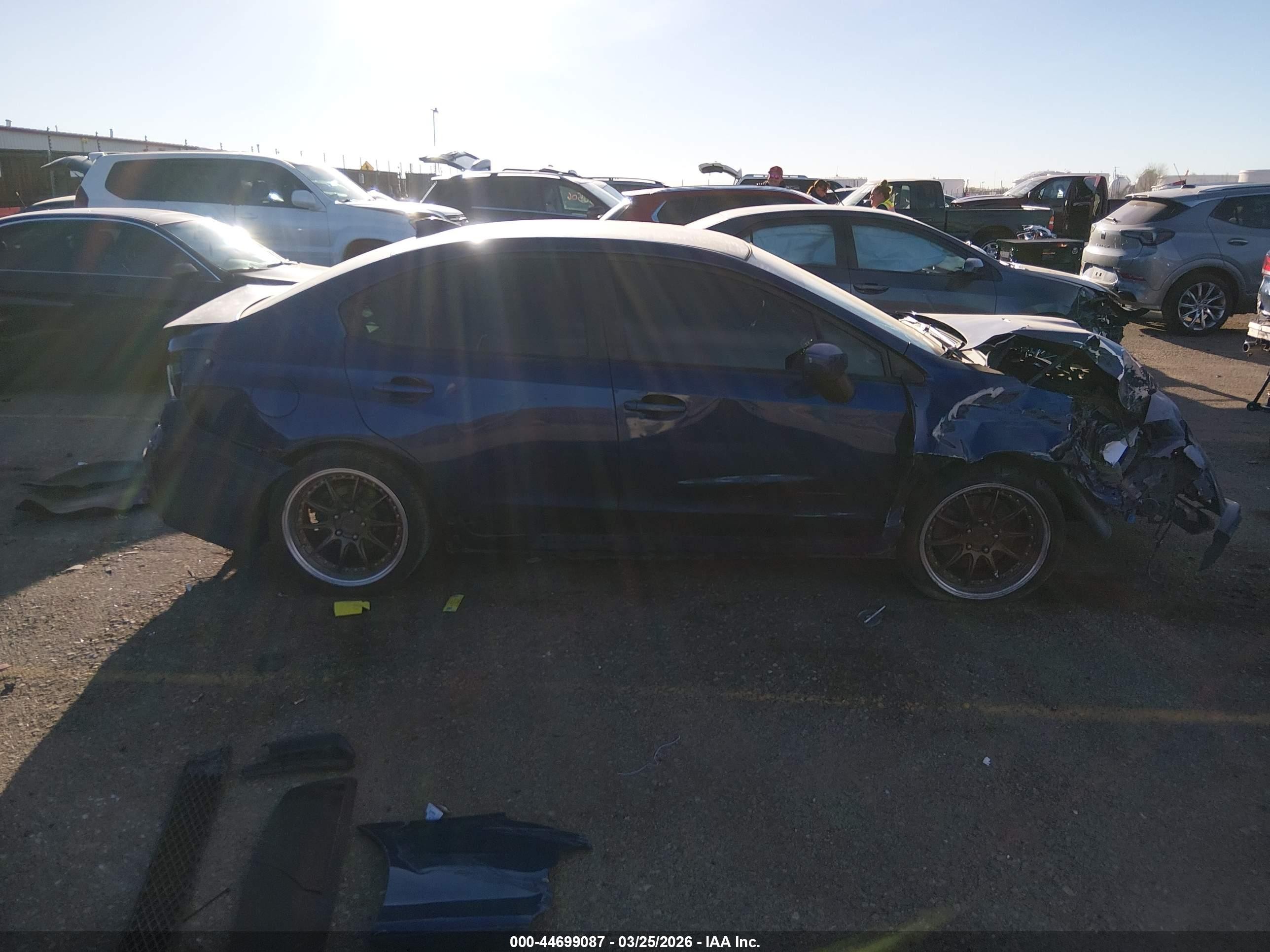 2015 Subaru Wrx Синий vin: JF1VA1A60F9835599