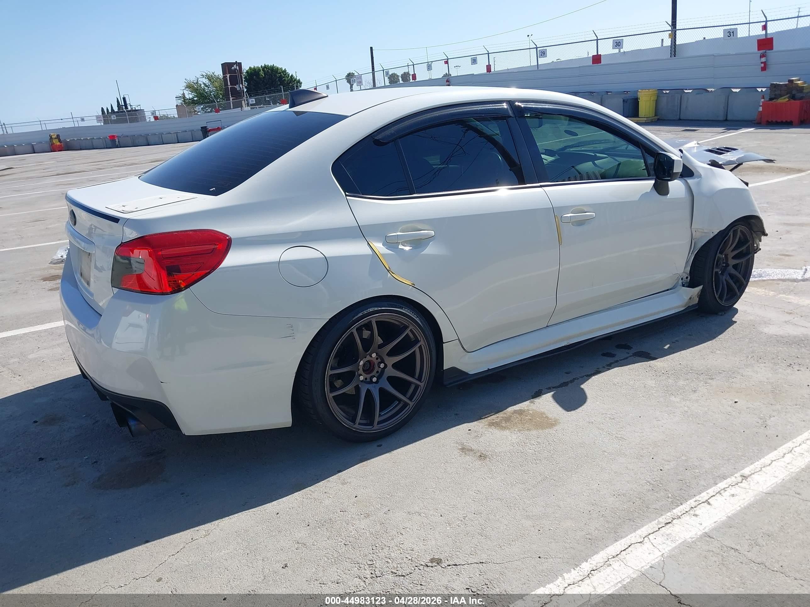 2018 Subaru Wrx   White vin: JF1VA1A60J9829701