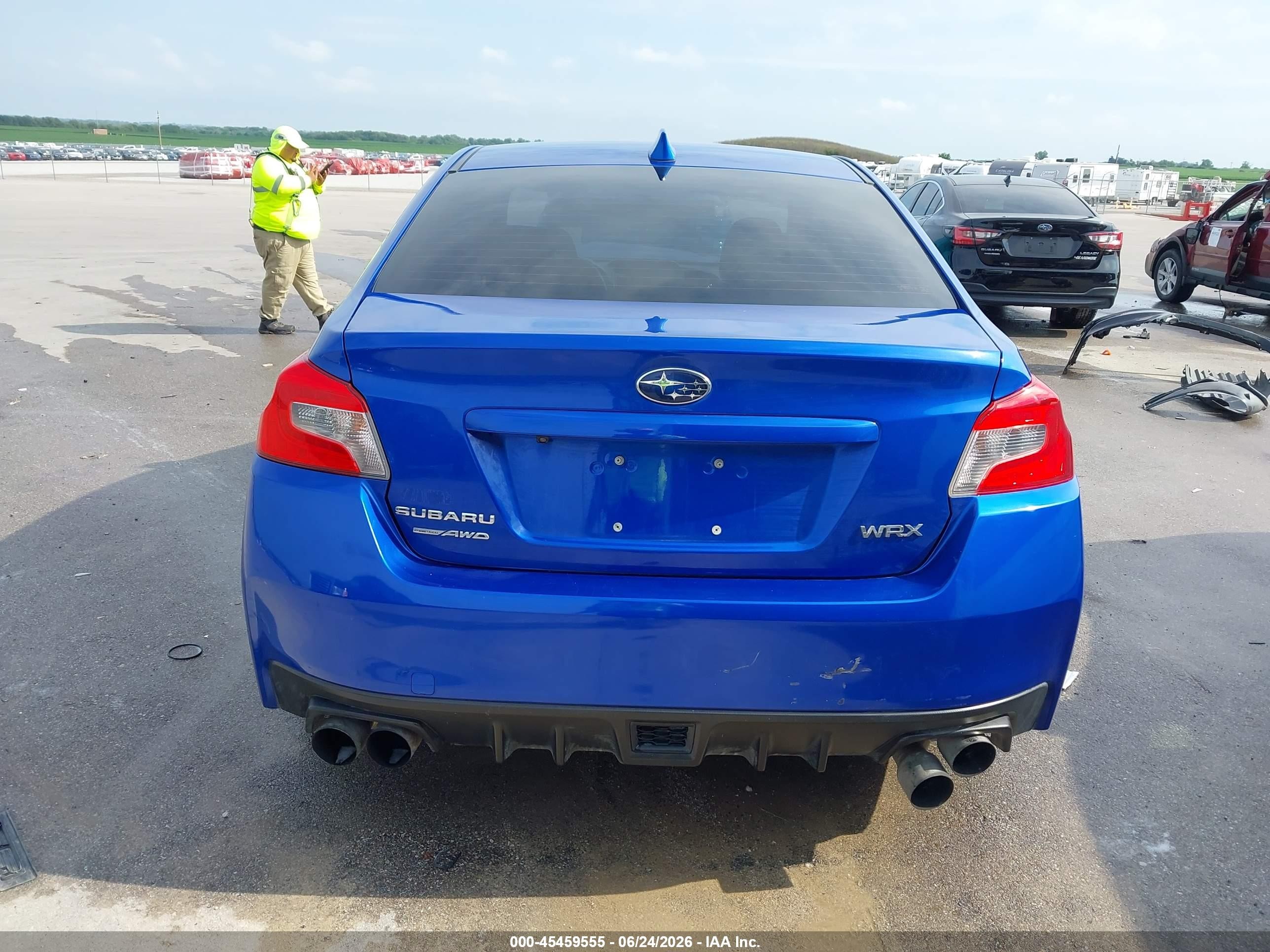 2015 Subaru Wrx   Blue vin: JF1VA1A61F9817788