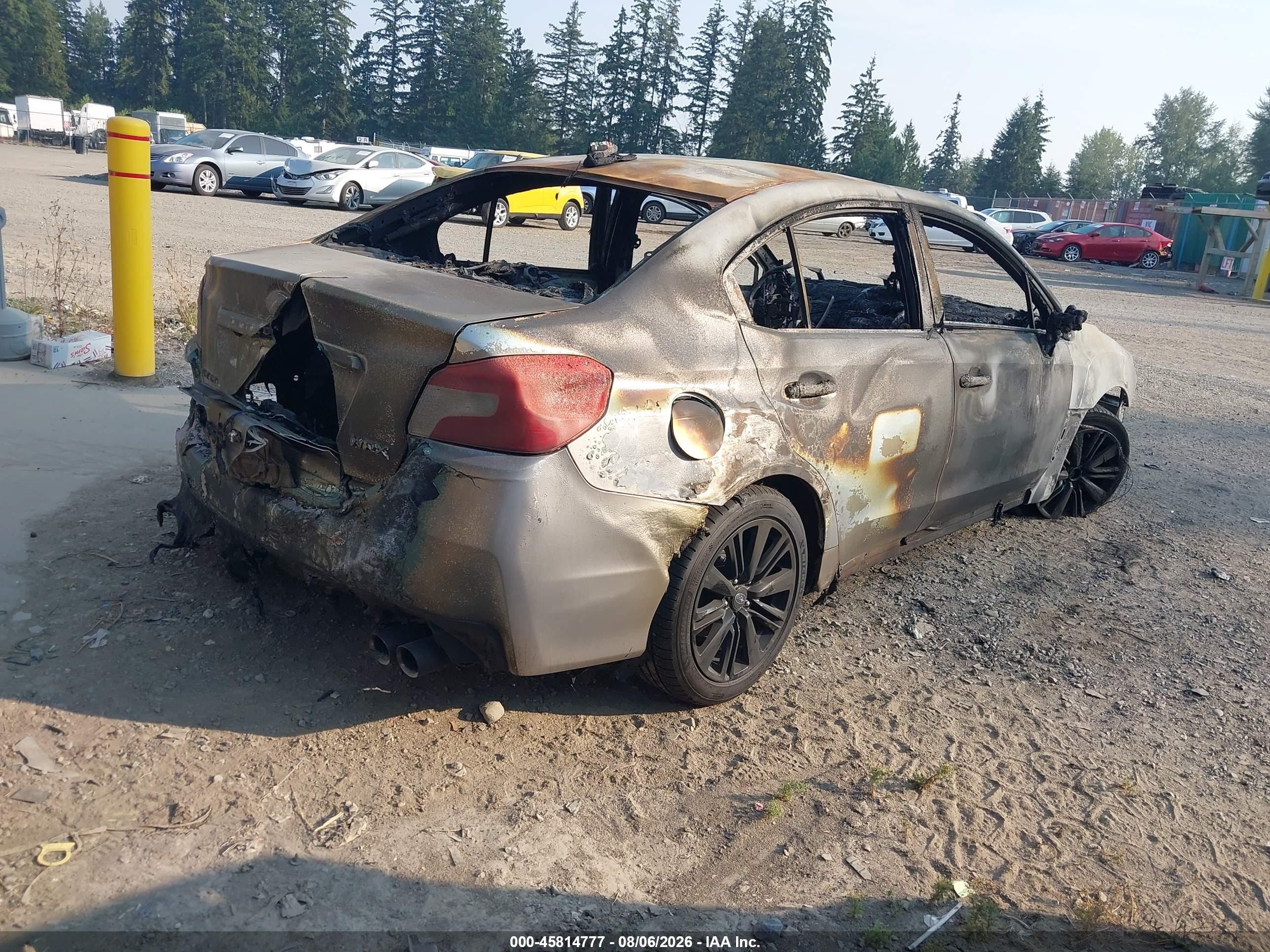 2015 Subaru Wrx Silver vin: JF1VA1A61F9820898