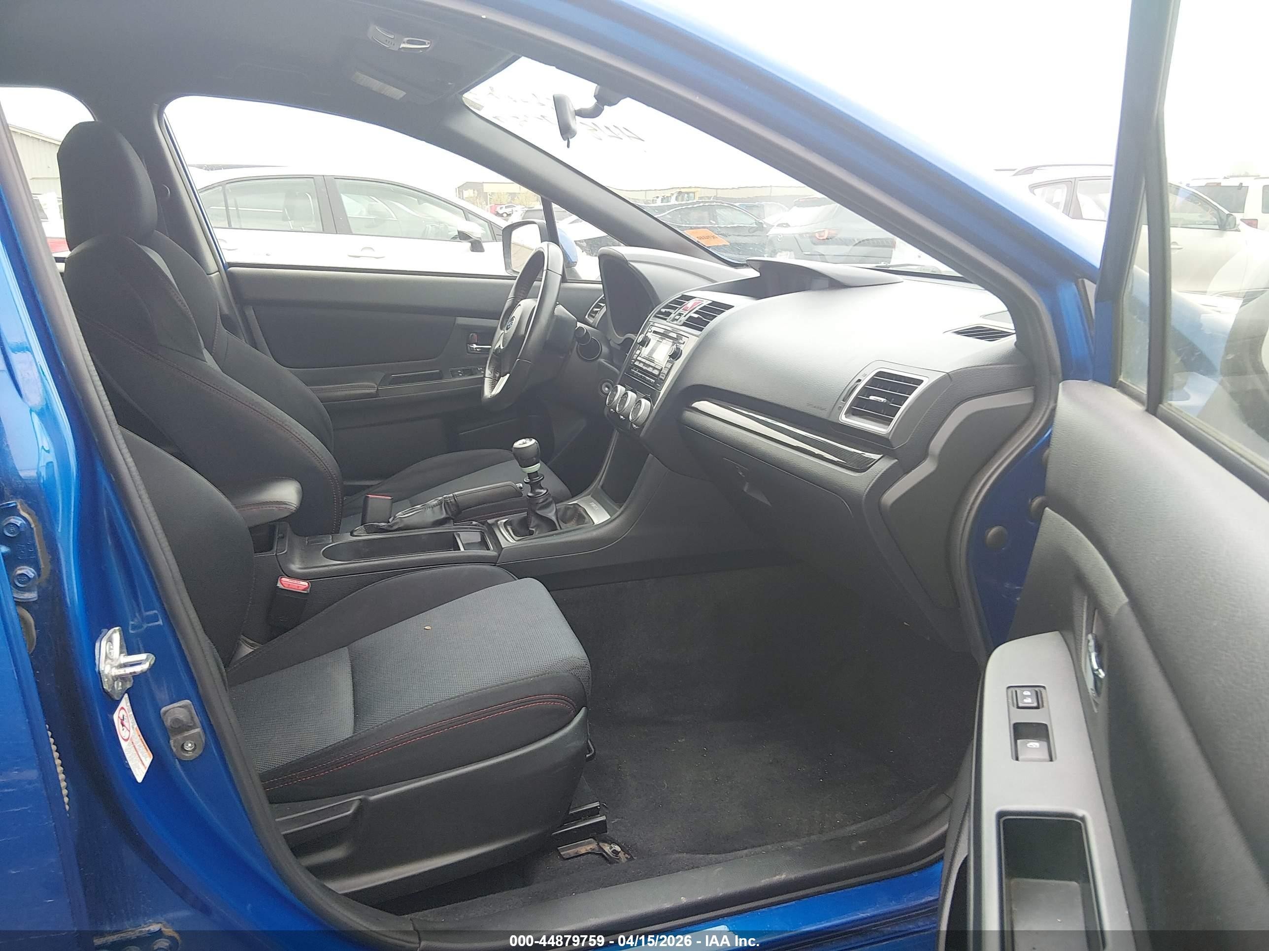 2015 Subaru Wrx   Blue vin: JF1VA1A61F9834963