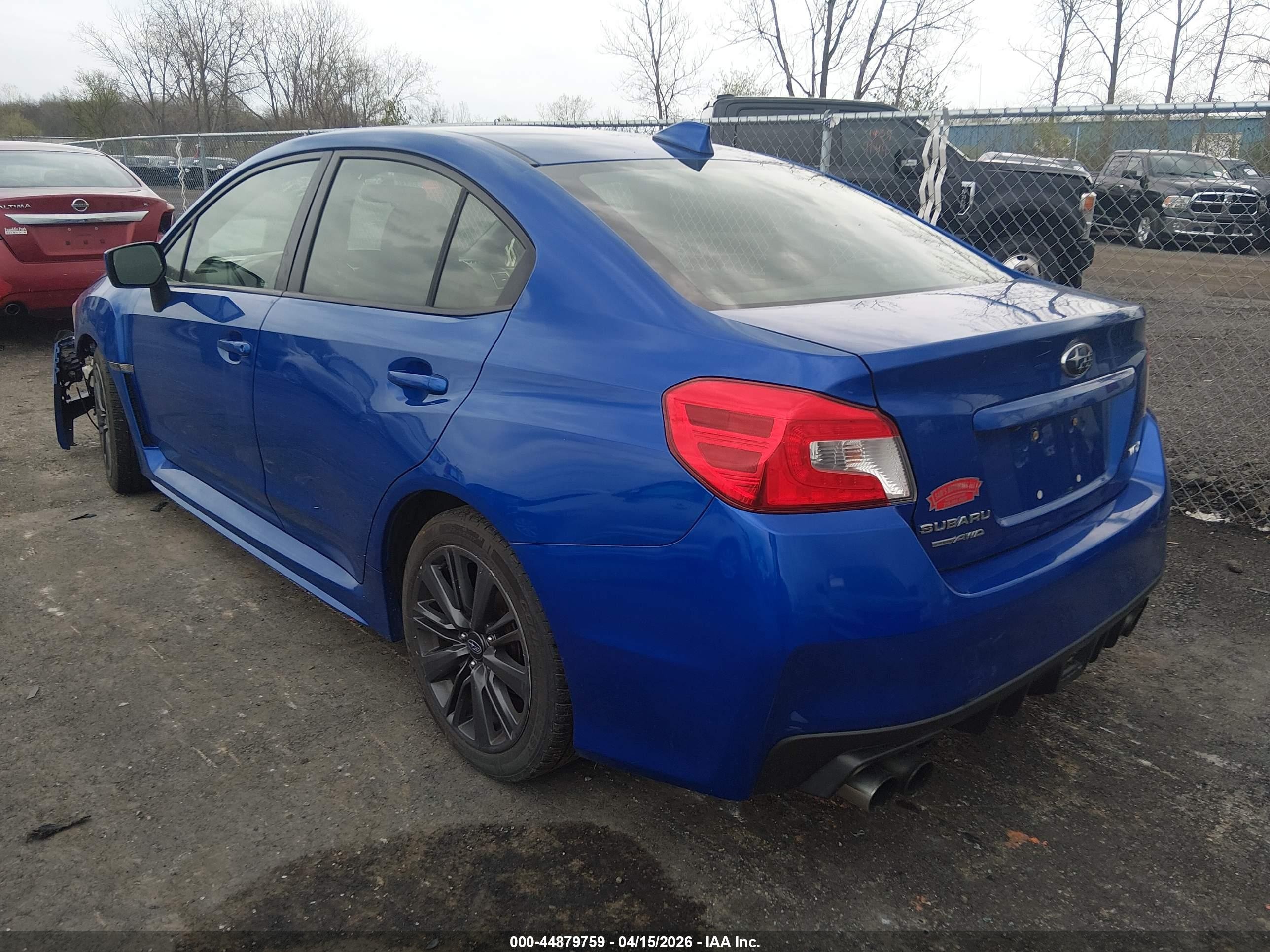 2015 Subaru Wrx   Blue vin: JF1VA1A61F9834963