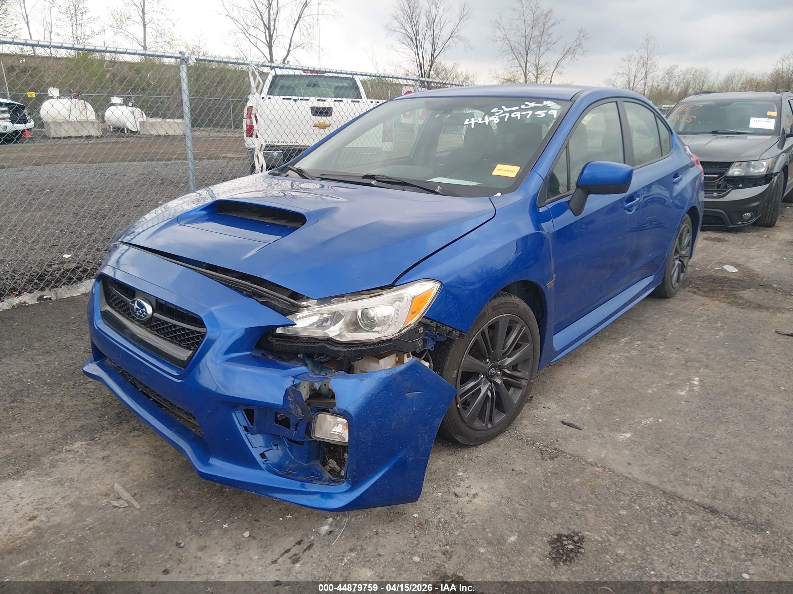 2015 Subaru Wrx   Blue vin: JF1VA1A61F9834963