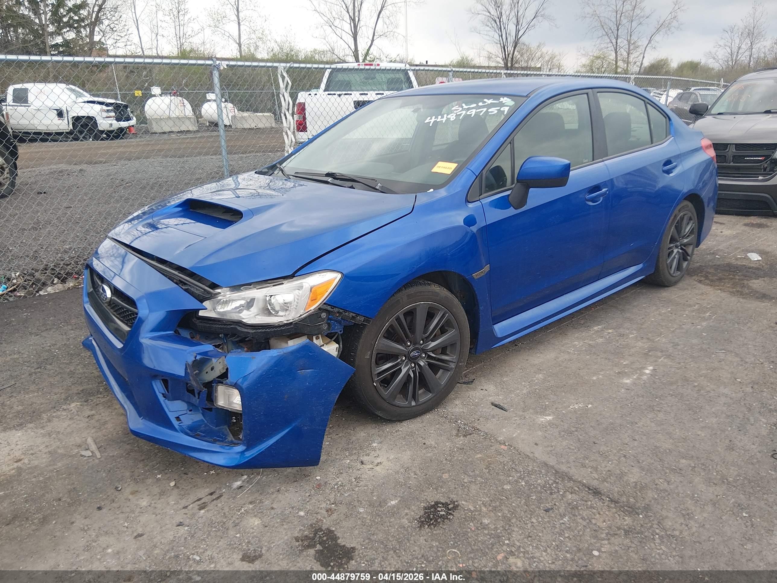 2015 Subaru Wrx   Blue vin: JF1VA1A61F9834963