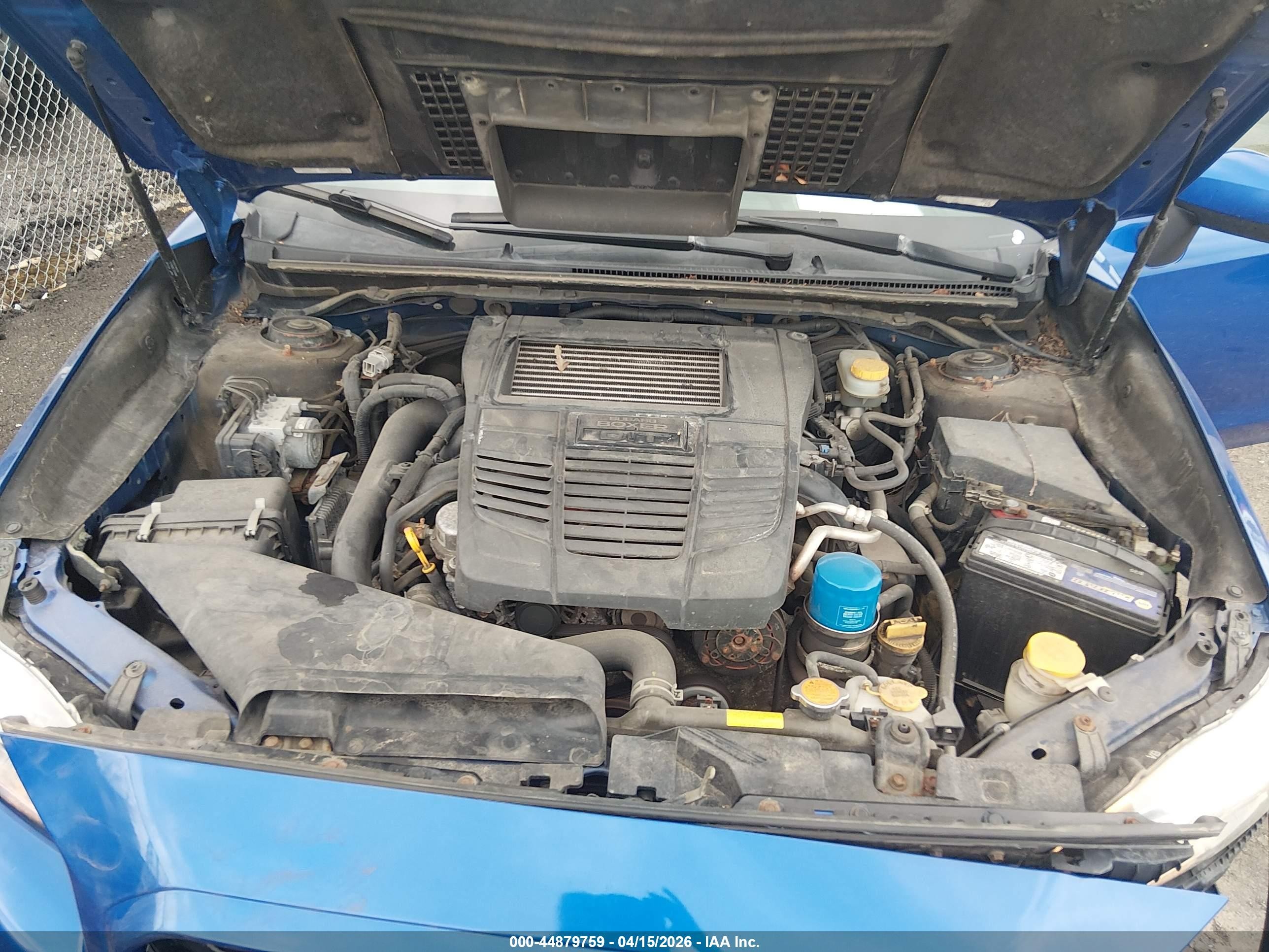 2015 Subaru Wrx   Blue vin: JF1VA1A61F9834963