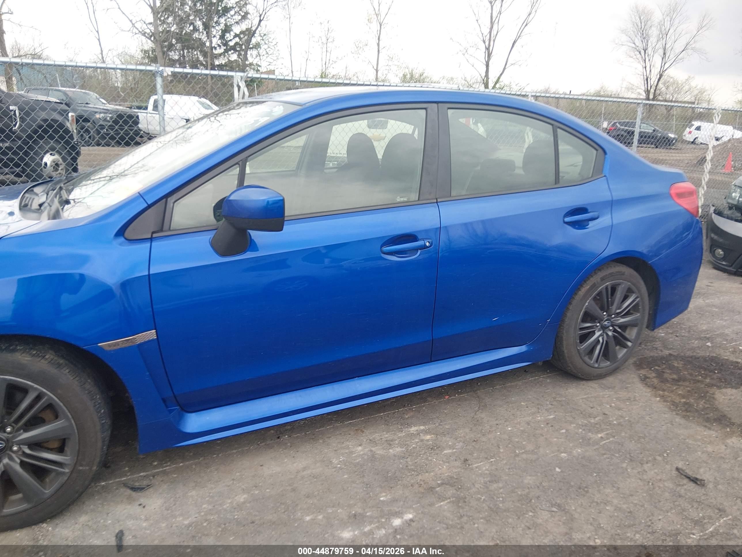 2015 Subaru Wrx   Blue vin: JF1VA1A61F9834963
