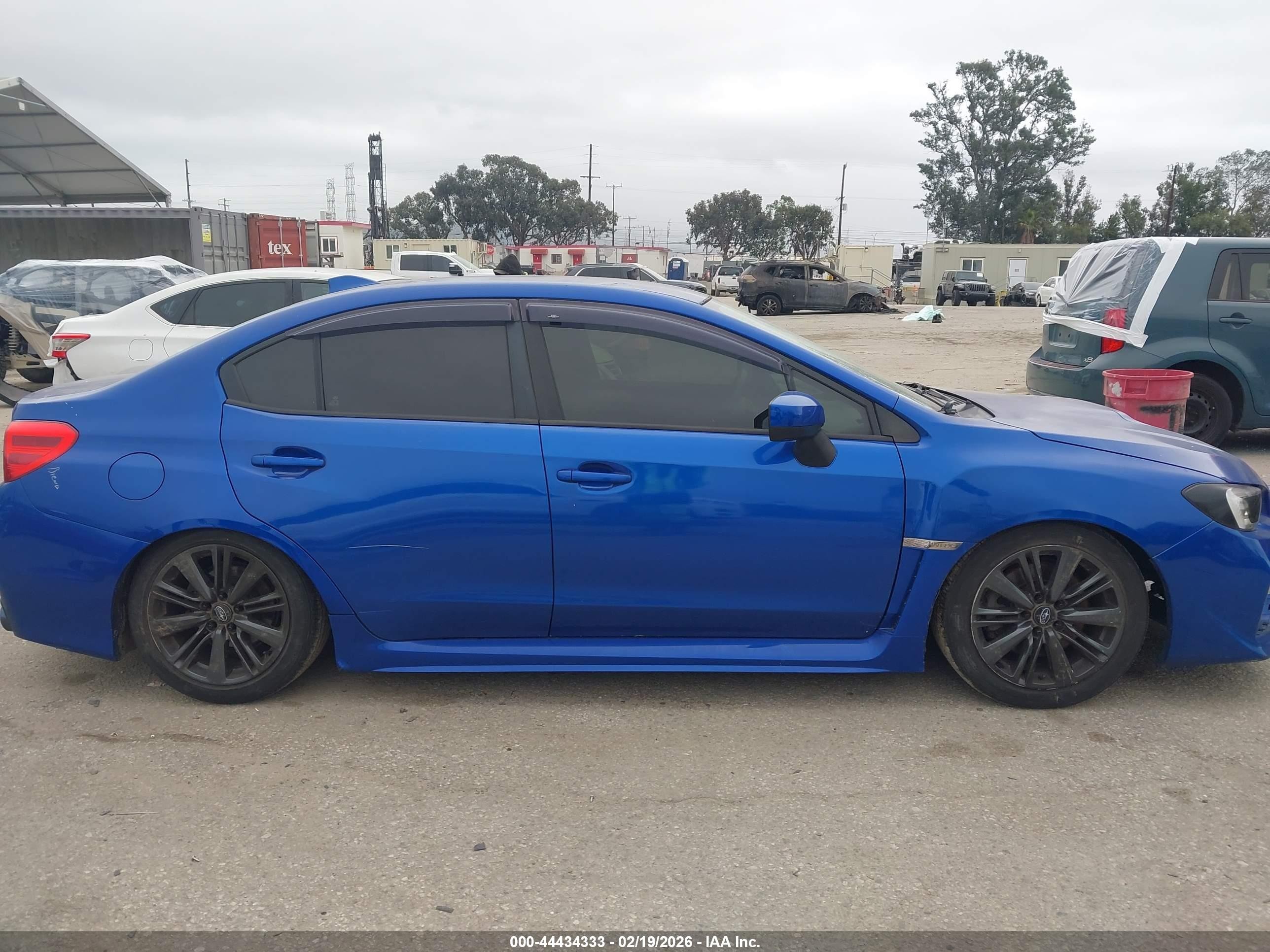 2015 Subaru Wrx Blue vin: JF1VA1A61F9835515