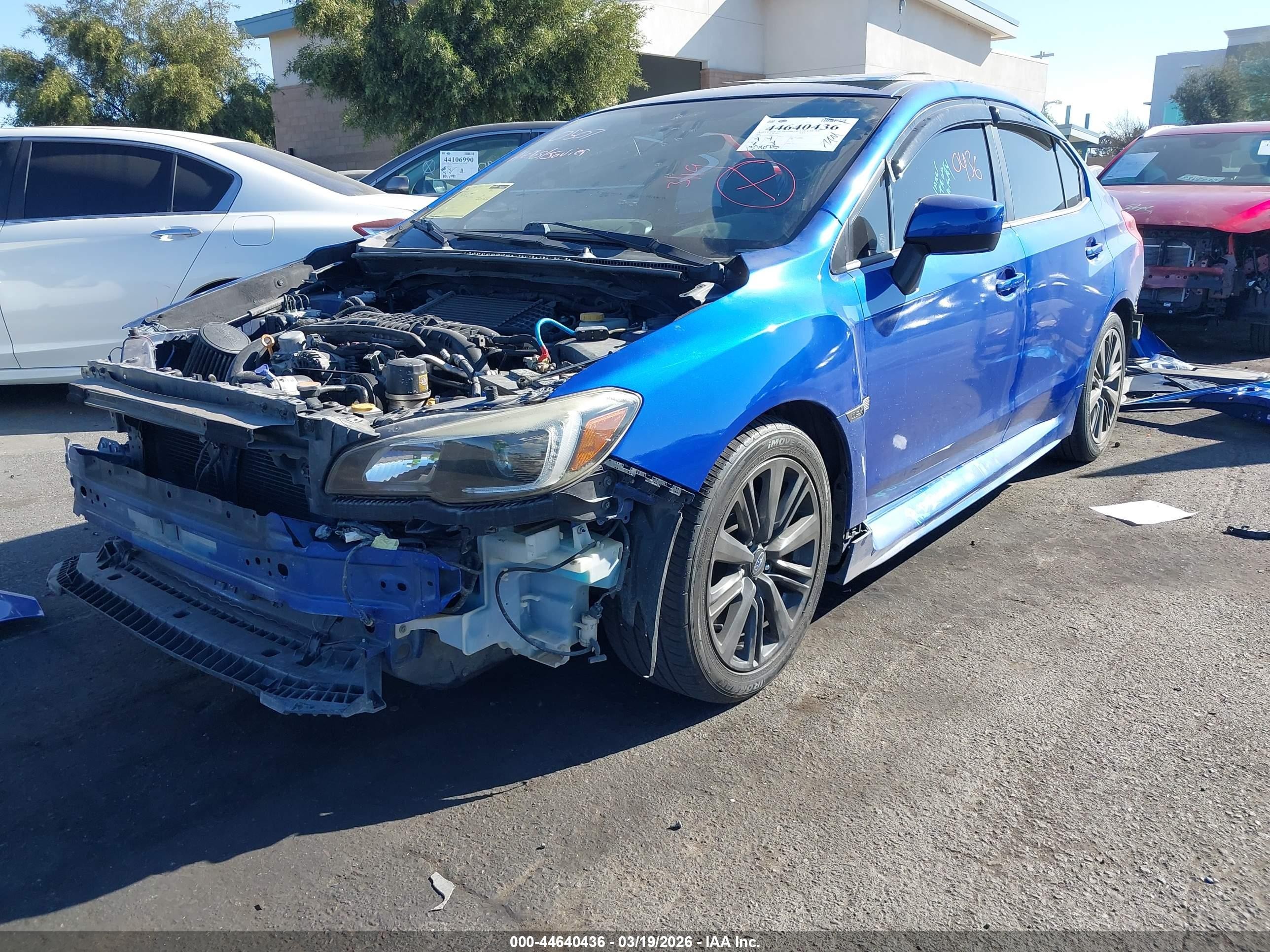 2015 Subaru Wrx   Синий vin: JF1VA1A63F9802774