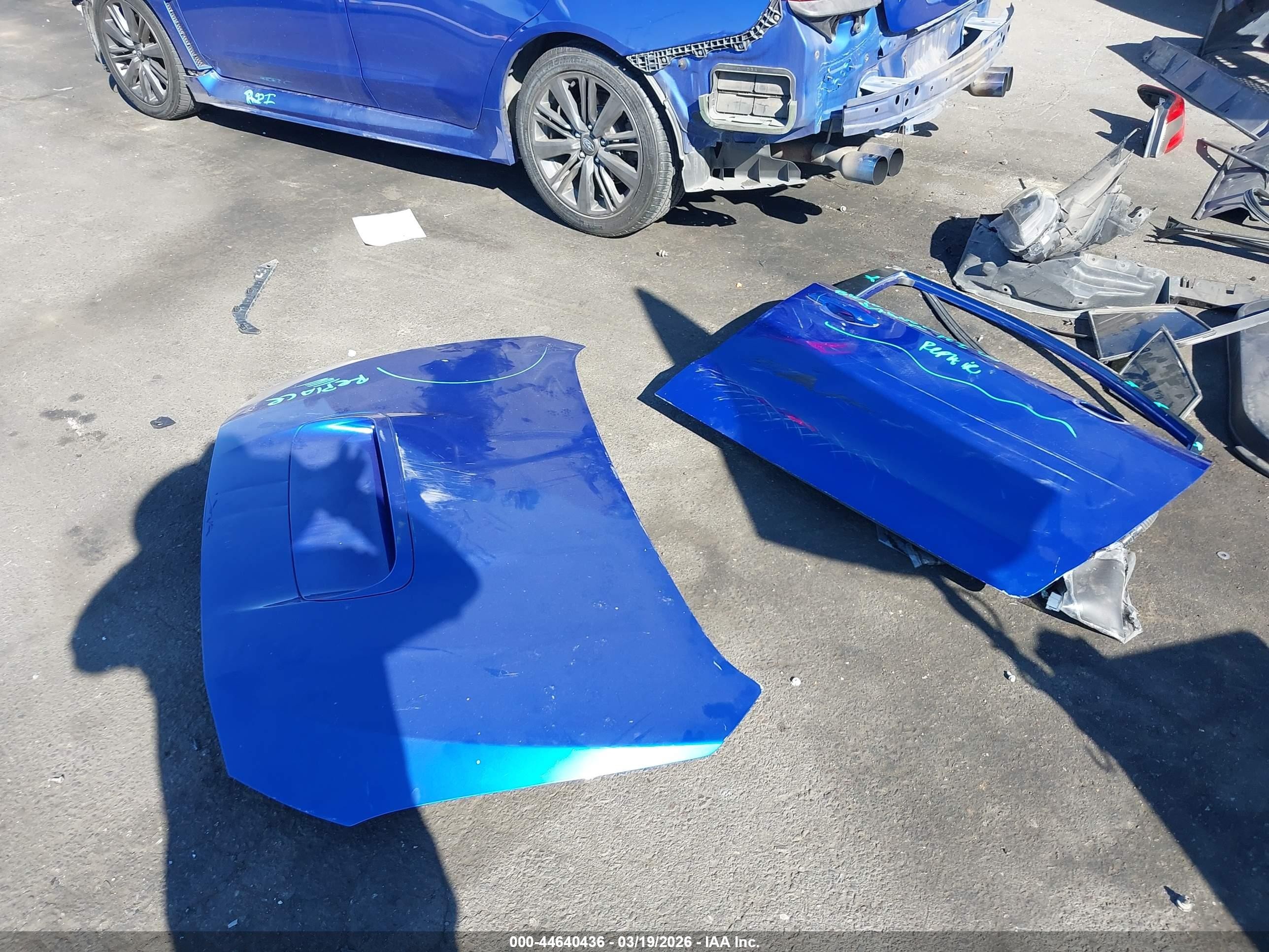 2015 Subaru Wrx   Синий vin: JF1VA1A63F9802774