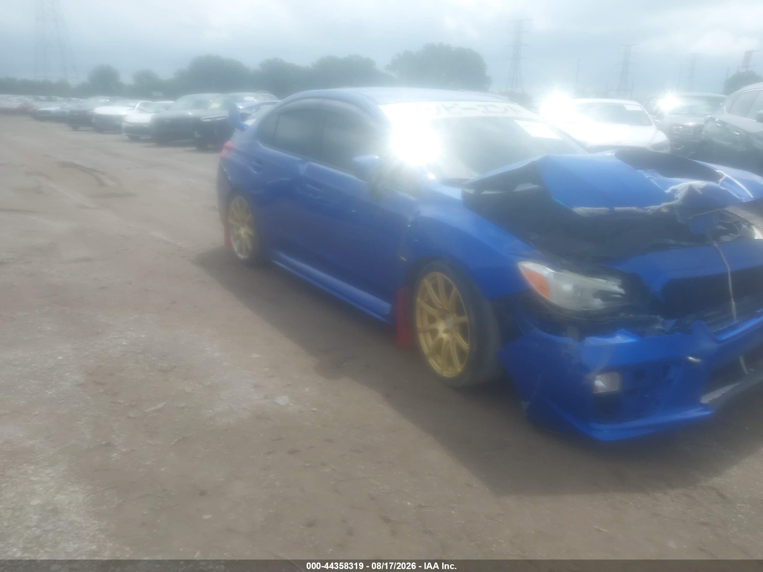 2015 Subaru Wrx   Blue vin: JF1VA1A63F9820420