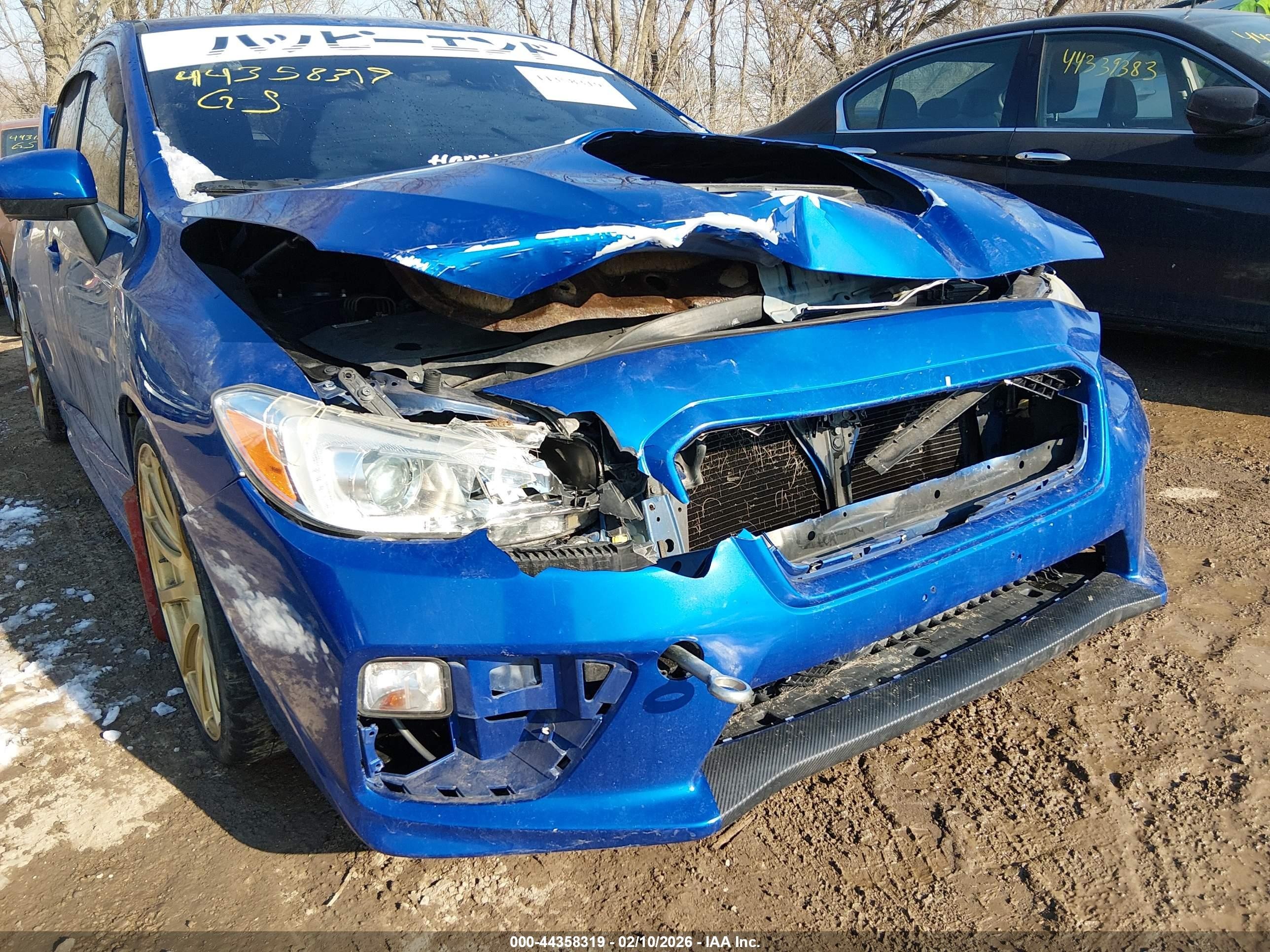 2015 Subaru Wrx   Blue vin: JF1VA1A63F9820420