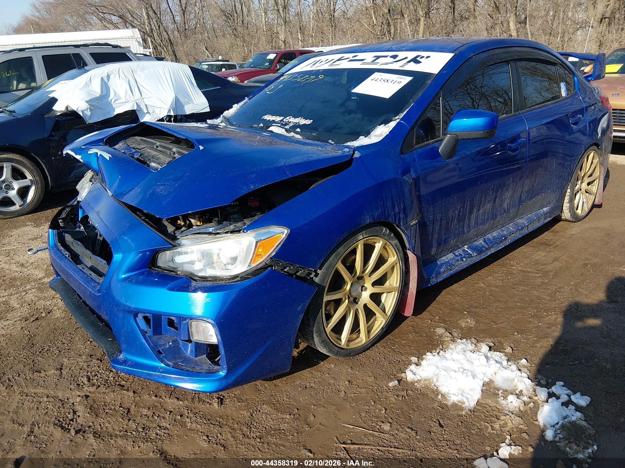 2015 Subaru Wrx   Blue vin: JF1VA1A63F9820420