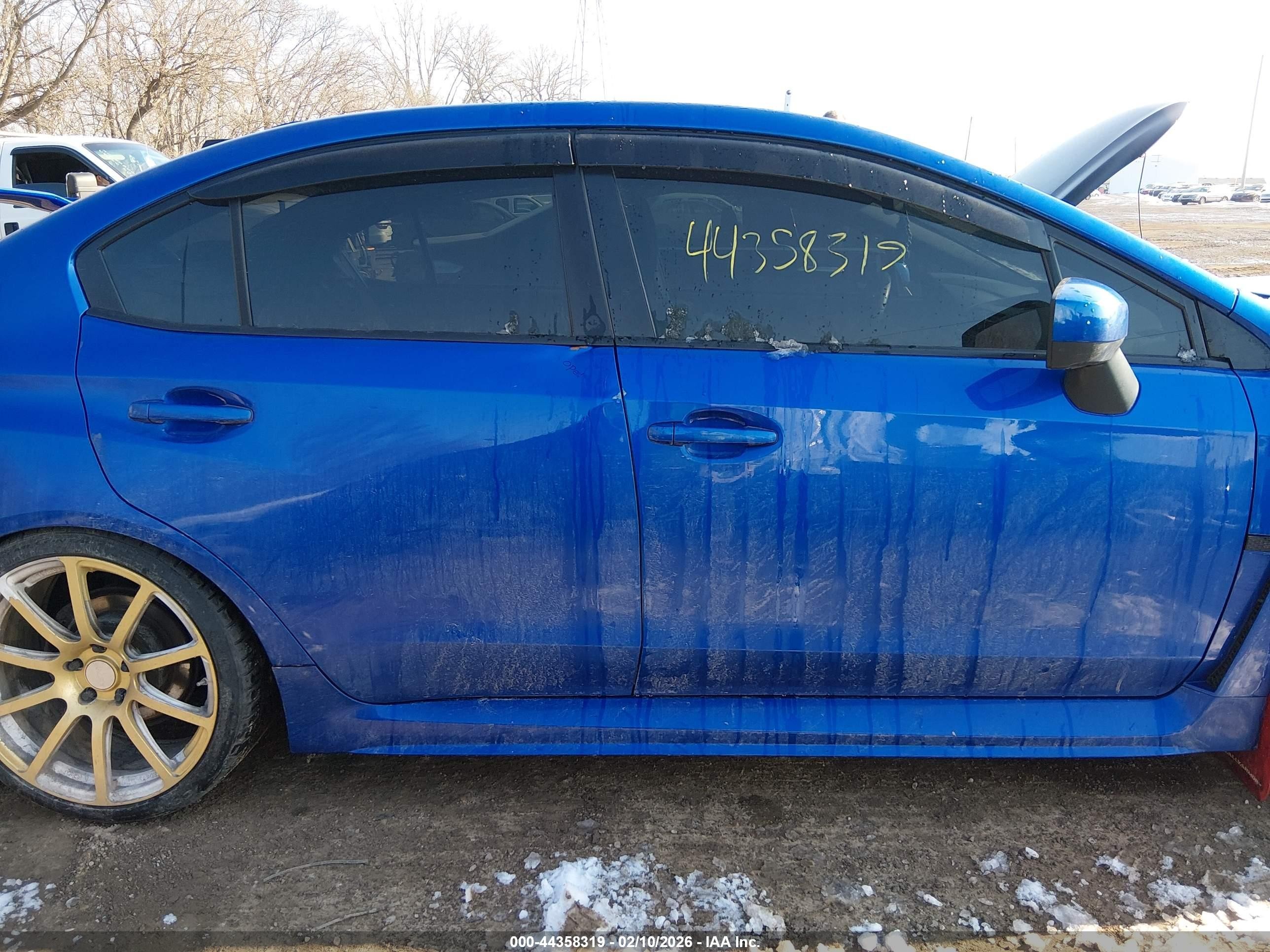 2015 Subaru Wrx   Blue vin: JF1VA1A63F9820420