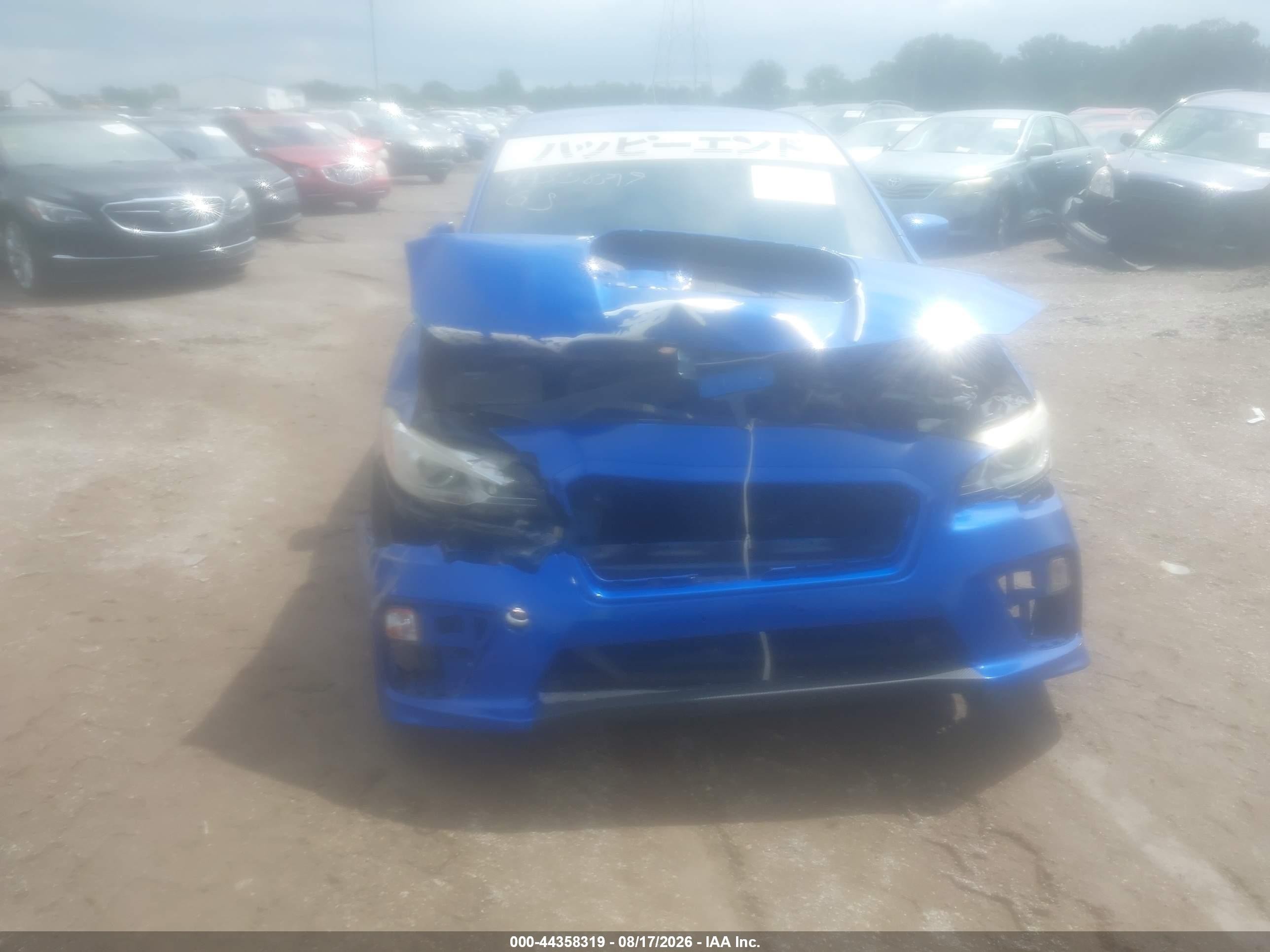 2015 Subaru Wrx   Blue vin: JF1VA1A63F9820420