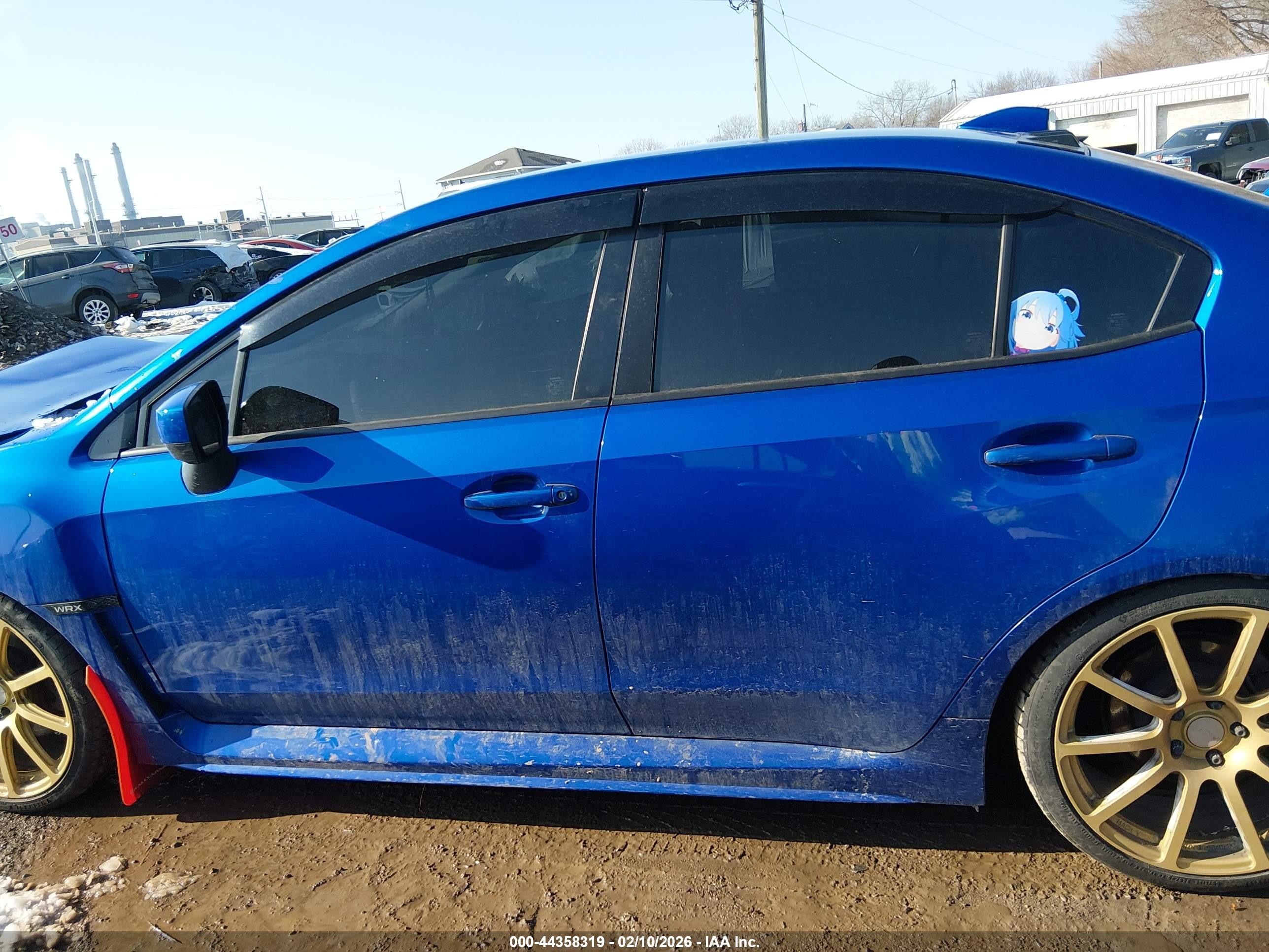 2015 Subaru Wrx   Blue vin: JF1VA1A63F9820420