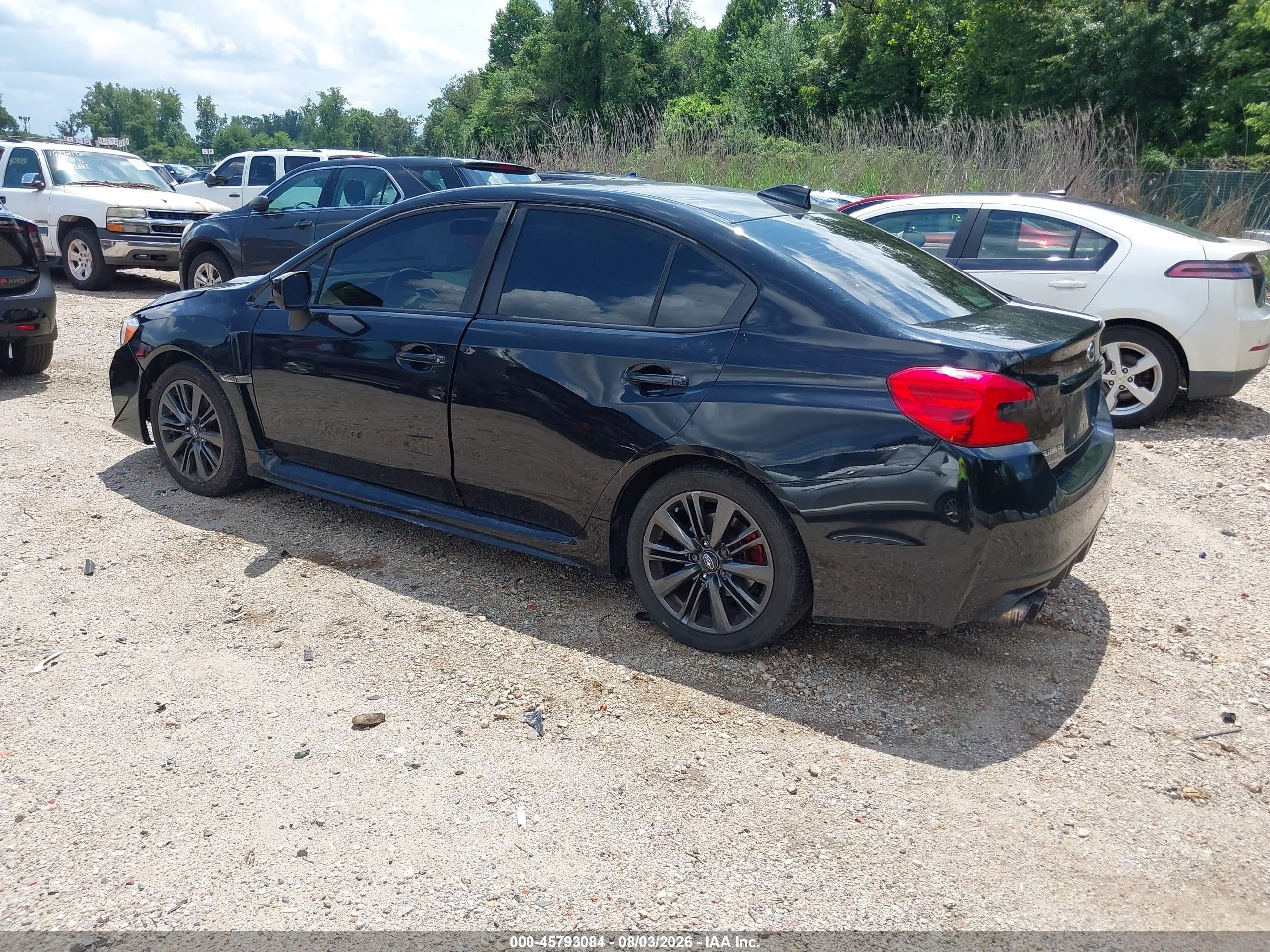 2015 Subaru Wrx   Black vin: JF1VA1A63F9827173
