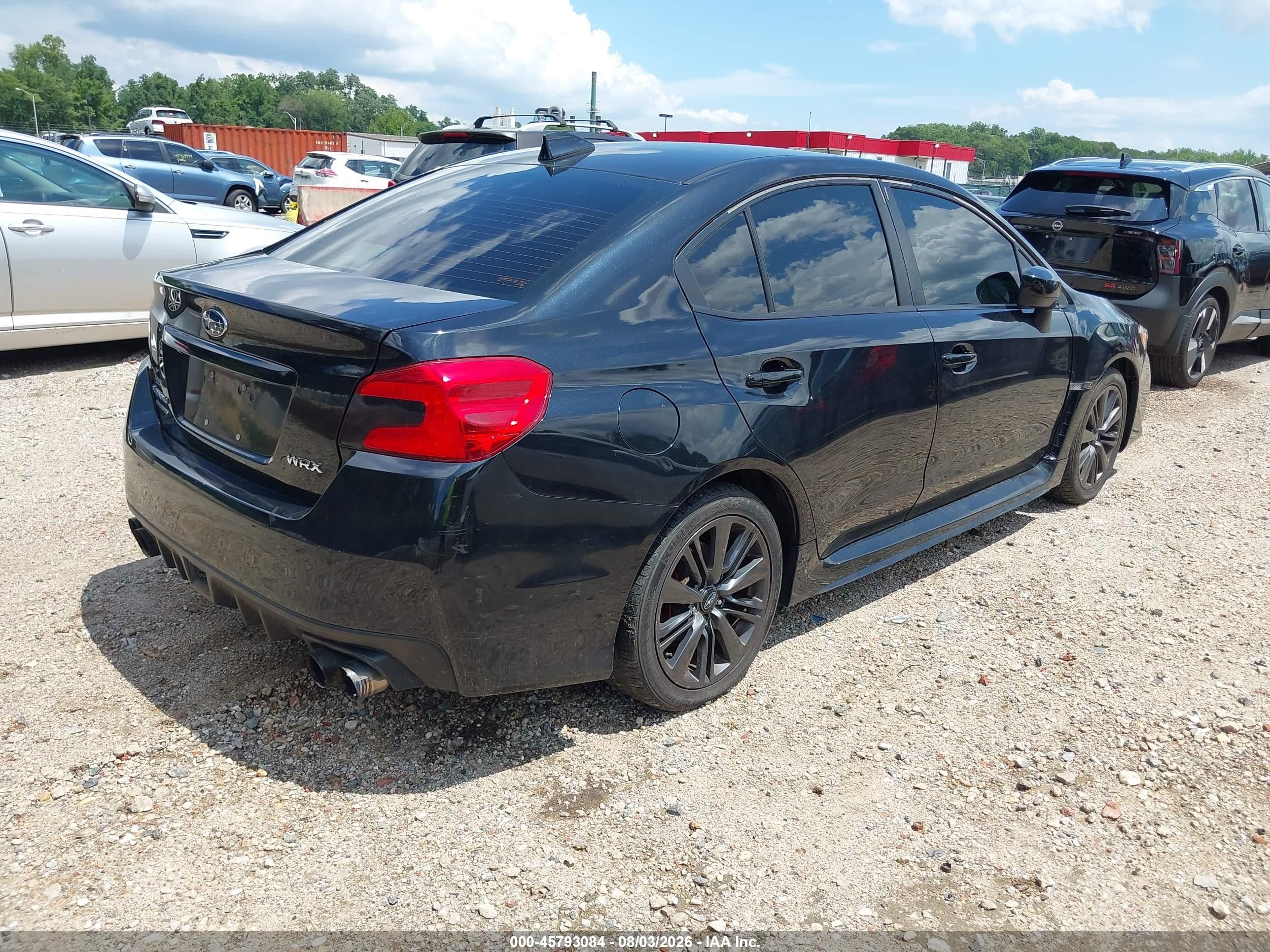2015 Subaru Wrx   Black vin: JF1VA1A63F9827173