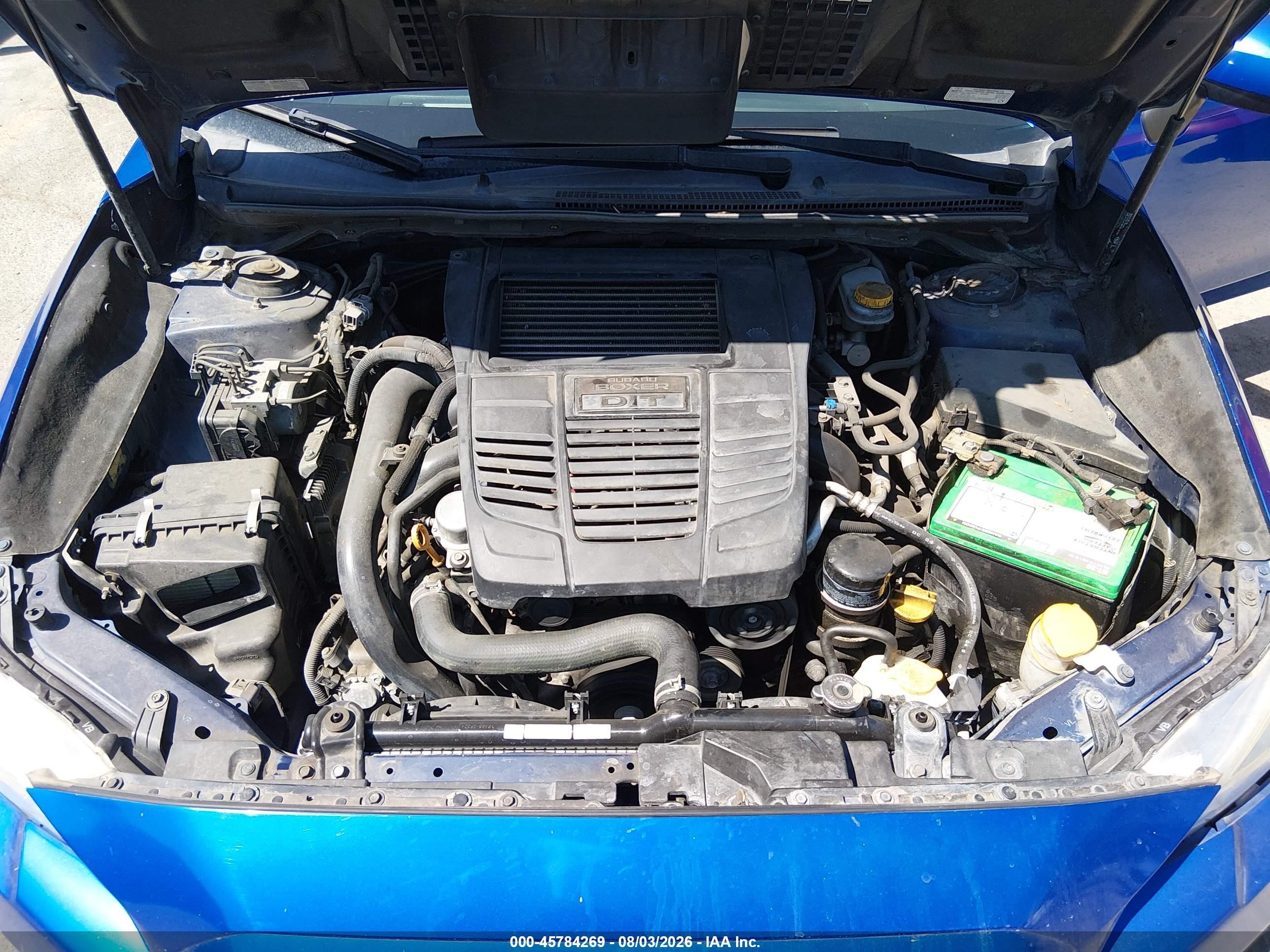 2015 Subaru Wrx   Blue vin: JF1VA1A64F9808423