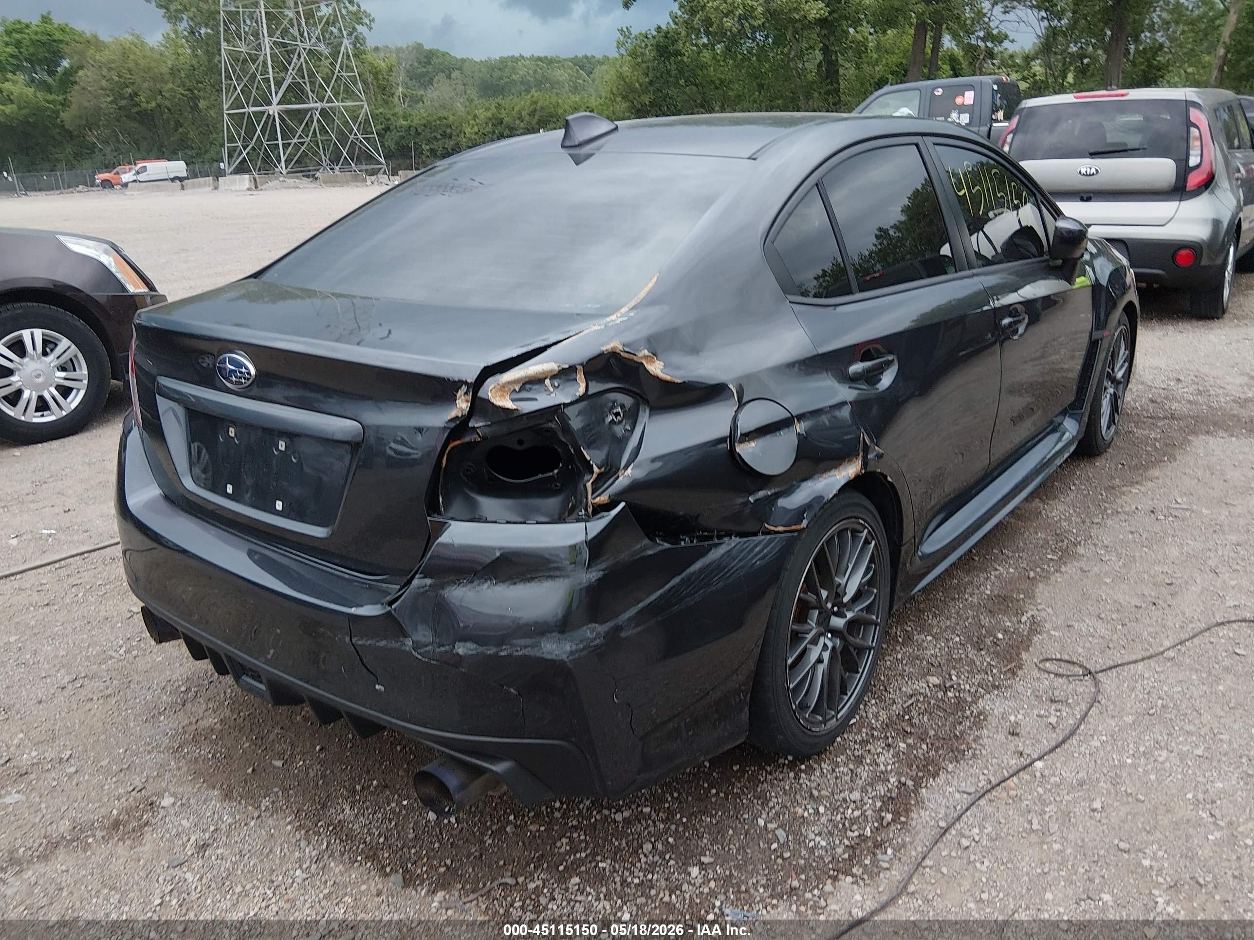 2015 Subaru Wrx   Серый vin: JF1VA1A64F9817638