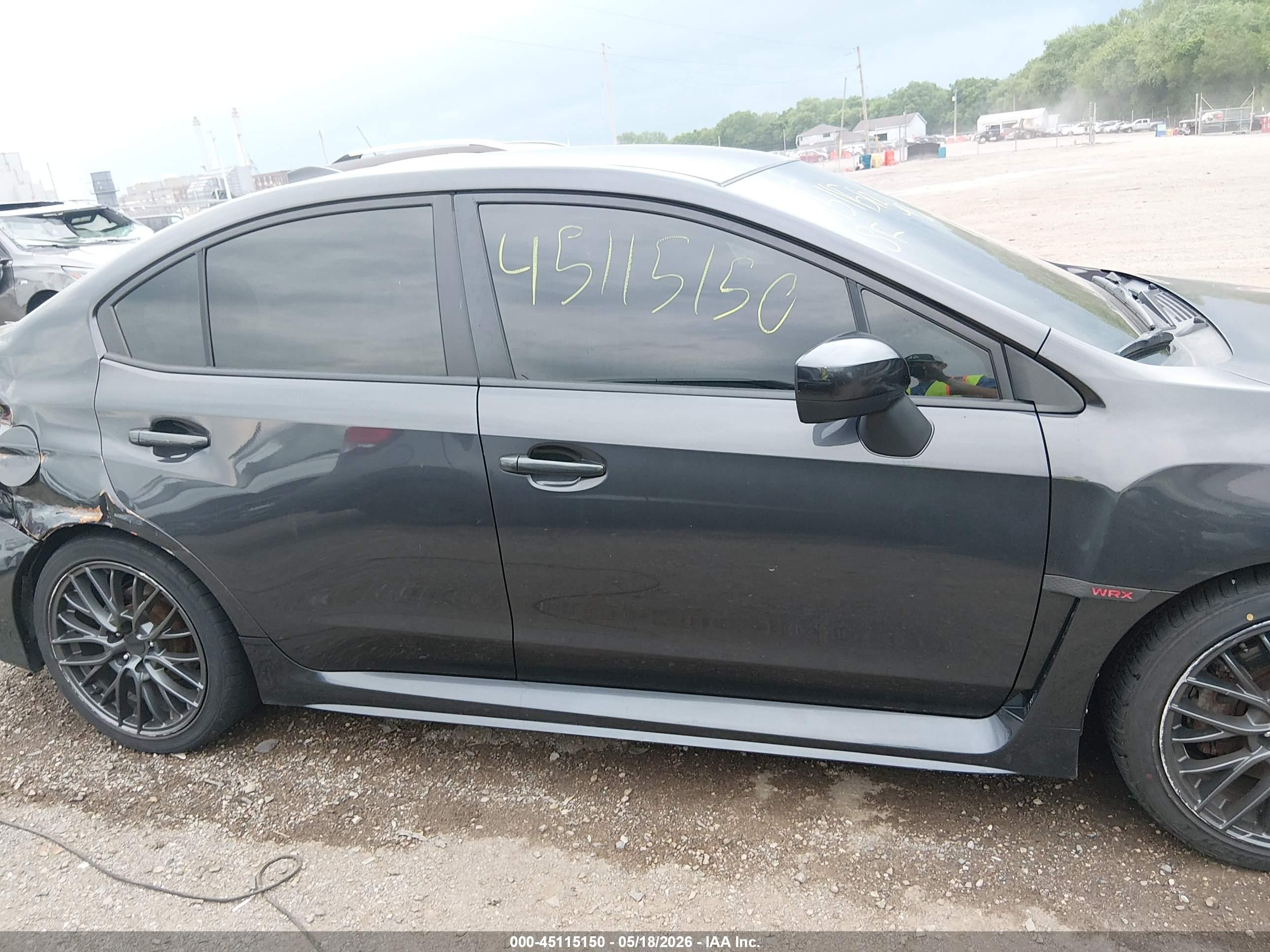 2015 Subaru Wrx   Серый vin: JF1VA1A64F9817638