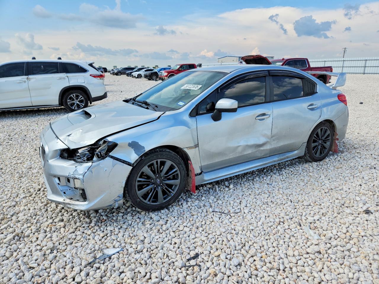 2015 Subaru Wrx Серебряный vin: JF1VA1A64F9819289