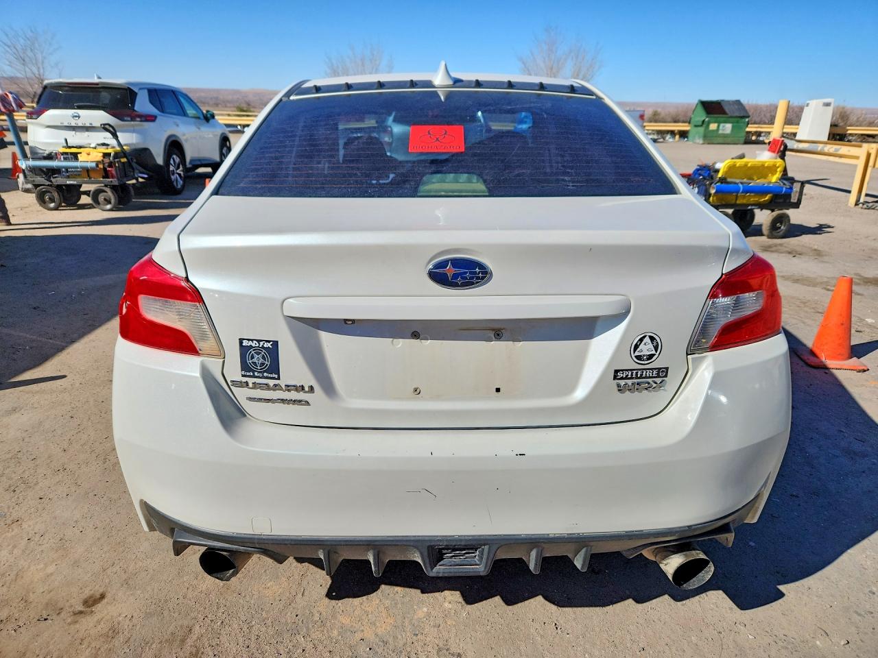 2015 Subaru Wrx Белый vin: JF1VA1A64F9832236