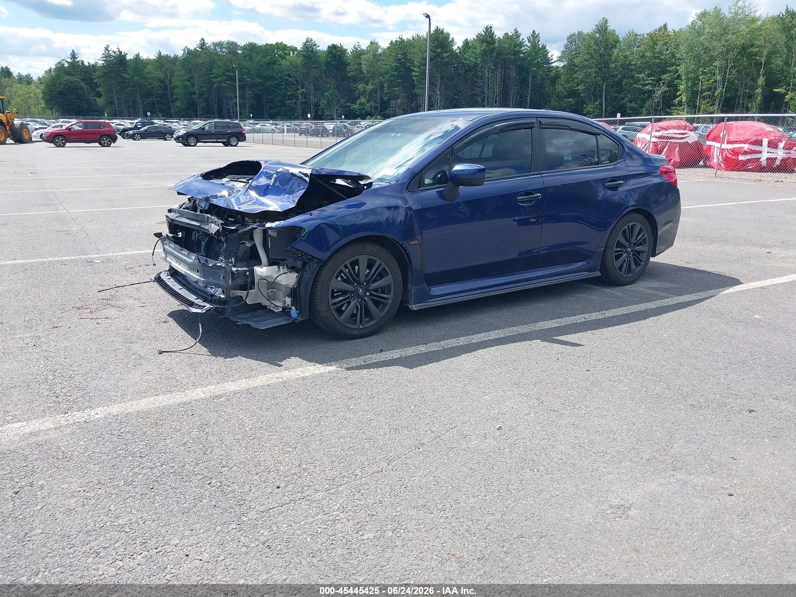 2018 Subaru Wrx Blue vin: JF1VA1A65J9822257