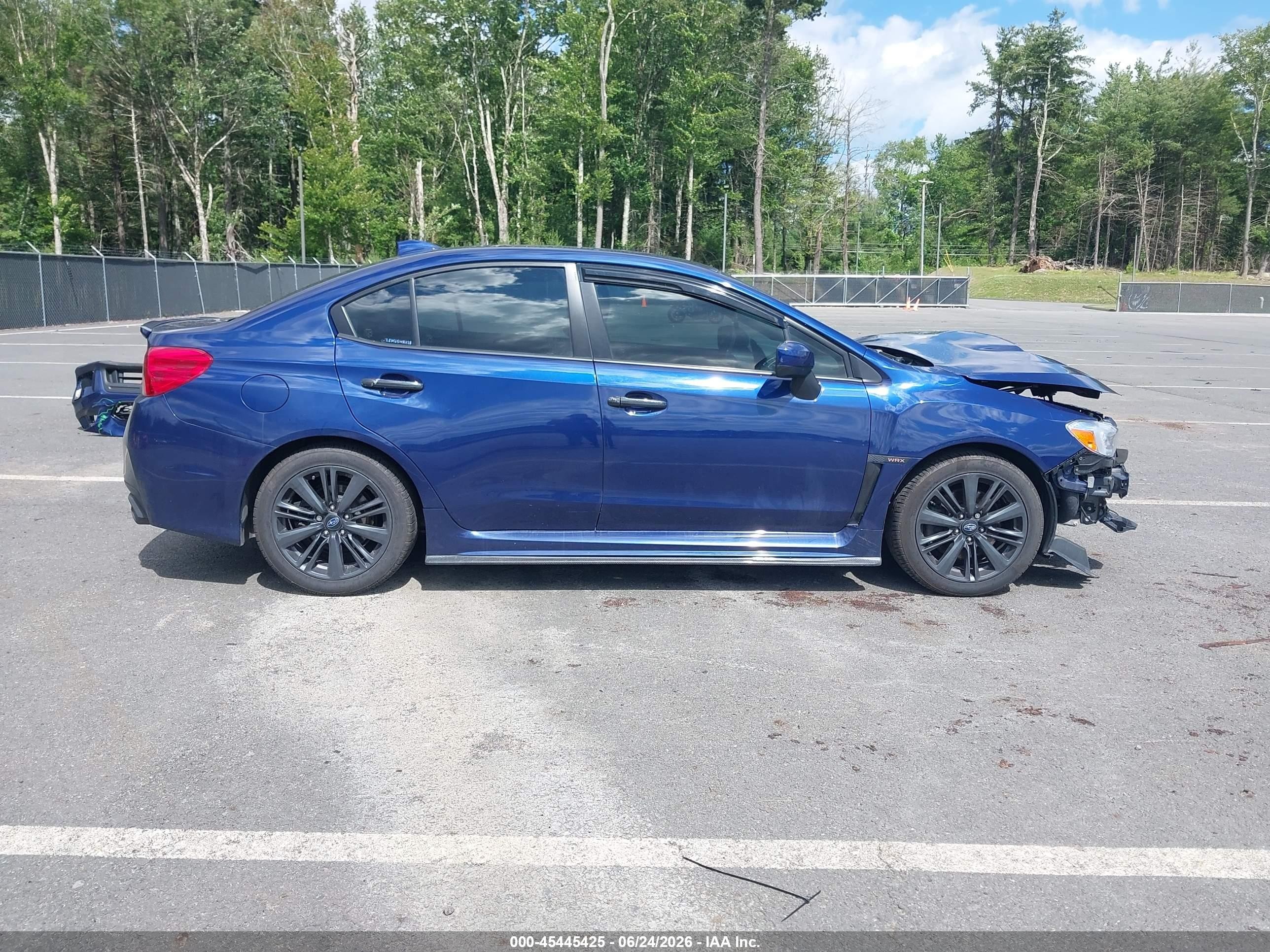 2018 Subaru Wrx Blue vin: JF1VA1A65J9822257