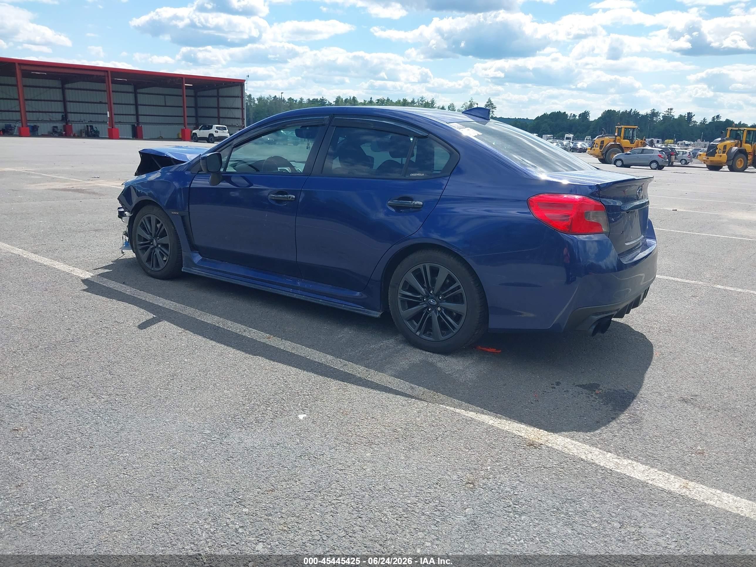 2018 Subaru Wrx Blue vin: JF1VA1A65J9822257