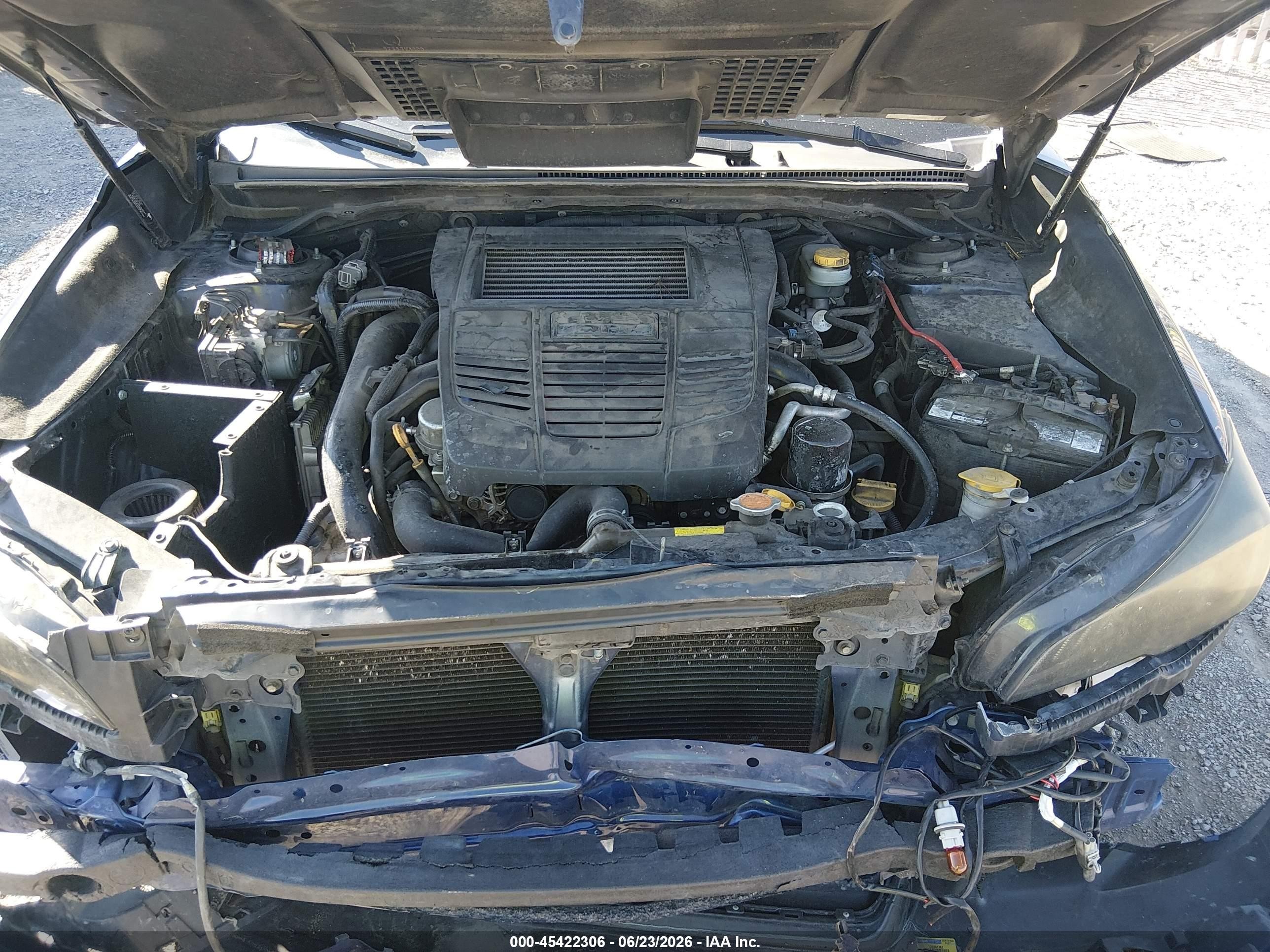 2015 Subaru Wrx   Синий vin: JF1VA1A66F9813221