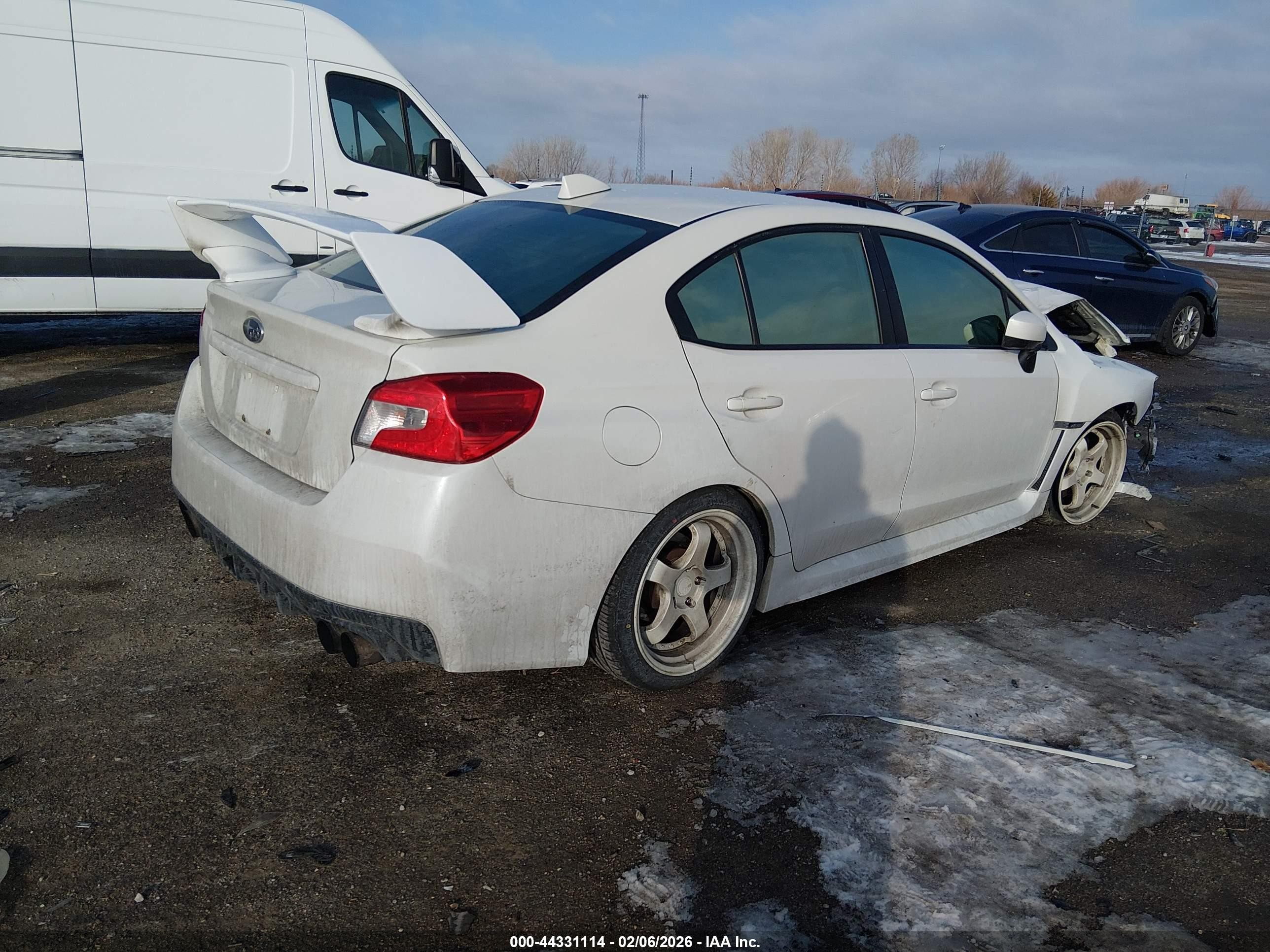 2015 Subaru Wrx Белый vin: JF1VA1A66F9815373