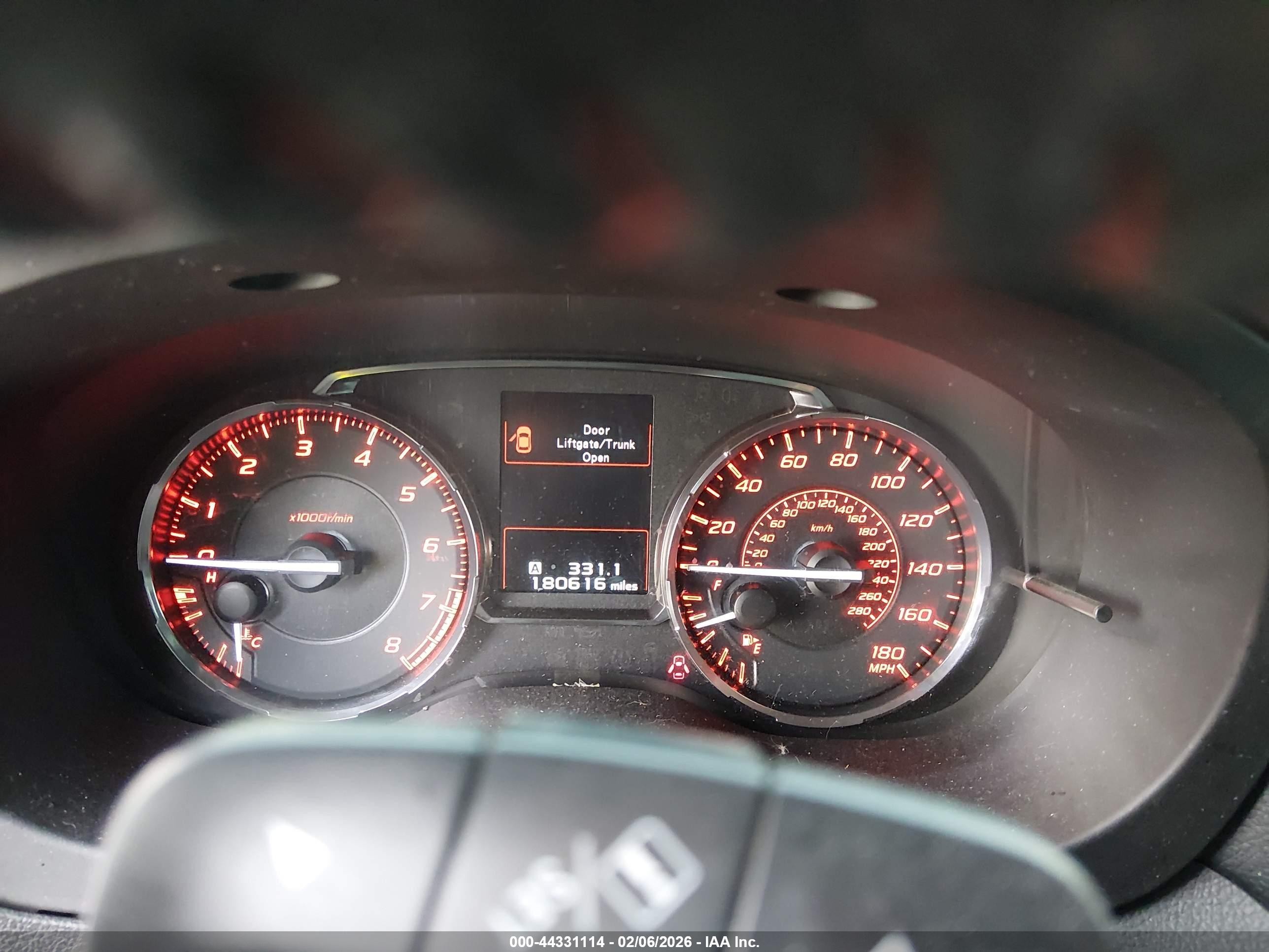 2015 Subaru Wrx Белый vin: JF1VA1A66F9815373