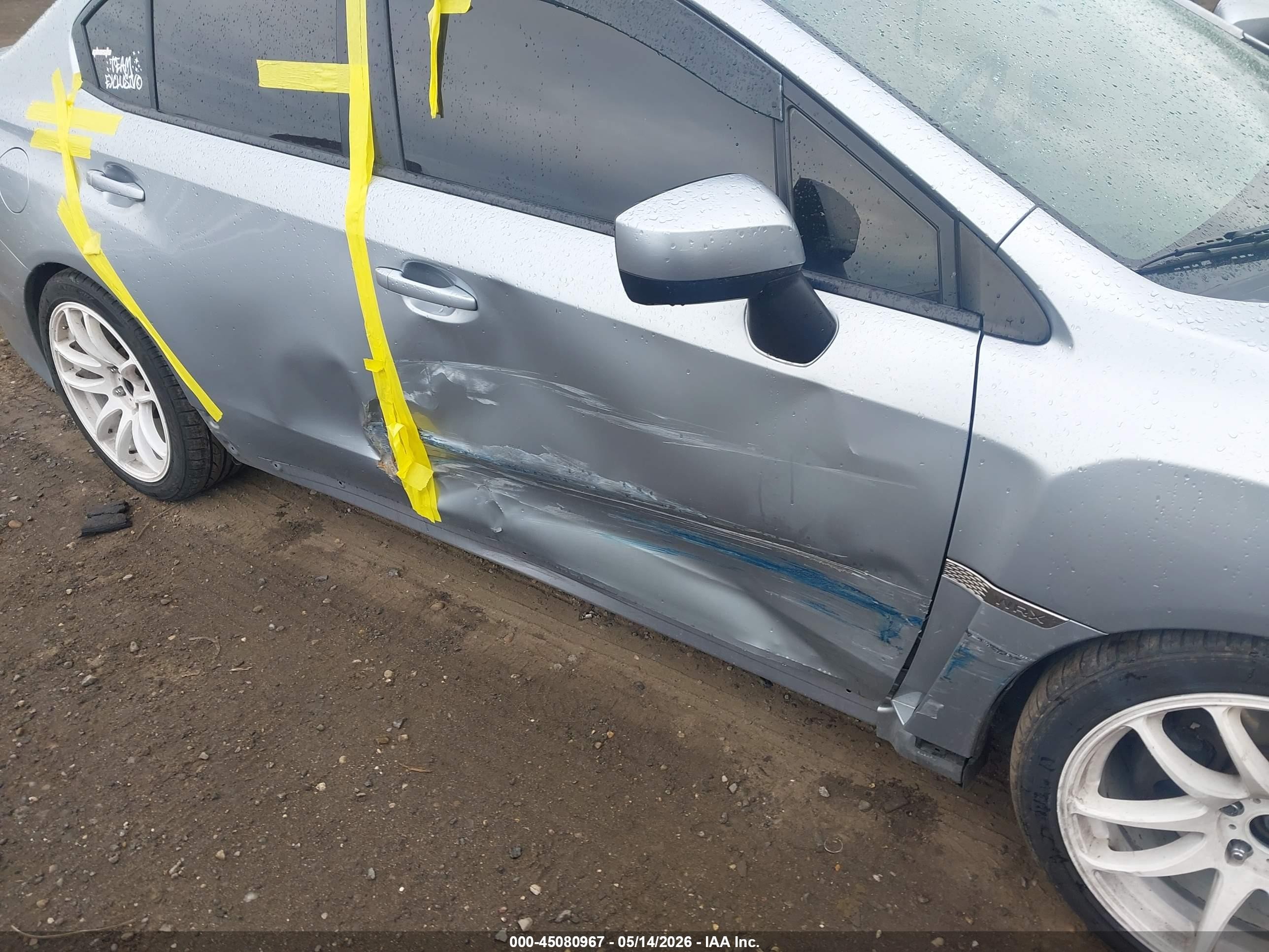 2015 Subaru Wrx   Silver vin: JF1VA1A66F9815891
