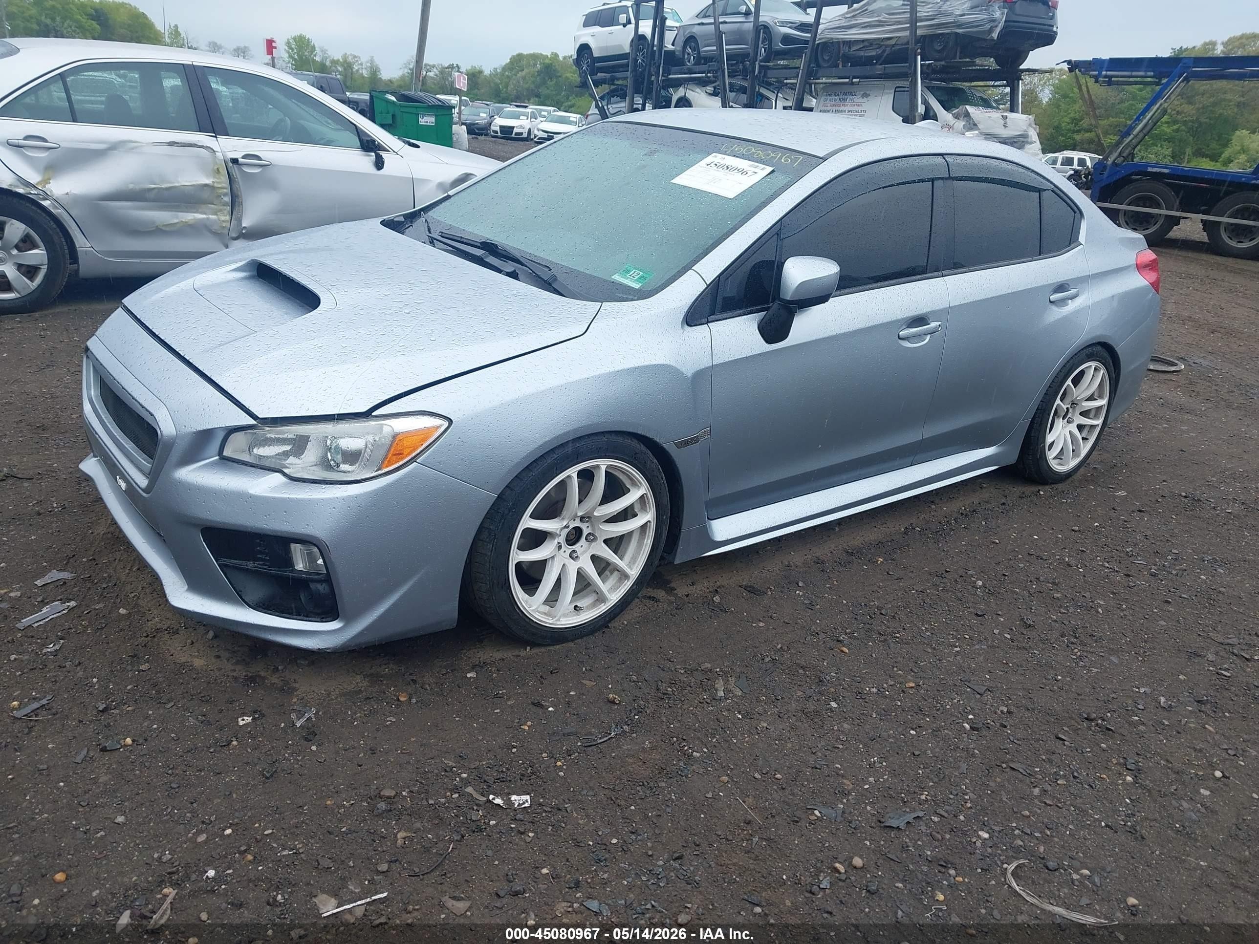 2015 Subaru Wrx   Silver vin: JF1VA1A66F9815891