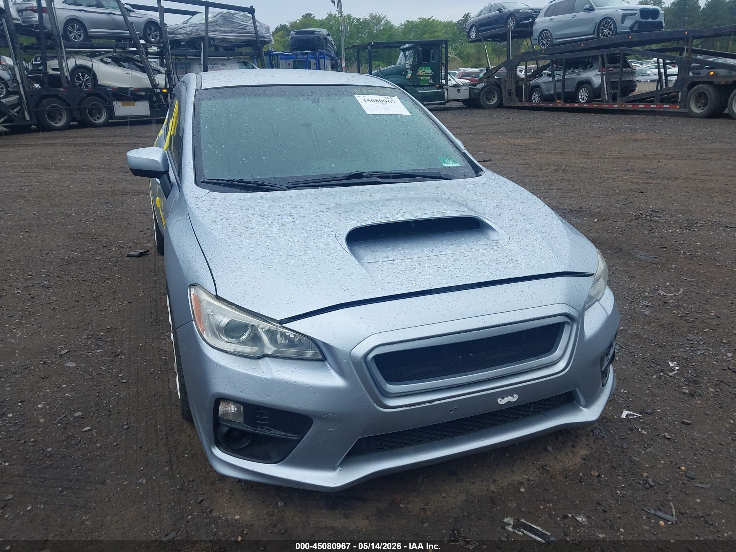 2015 Subaru Wrx   Silver vin: JF1VA1A66F9815891