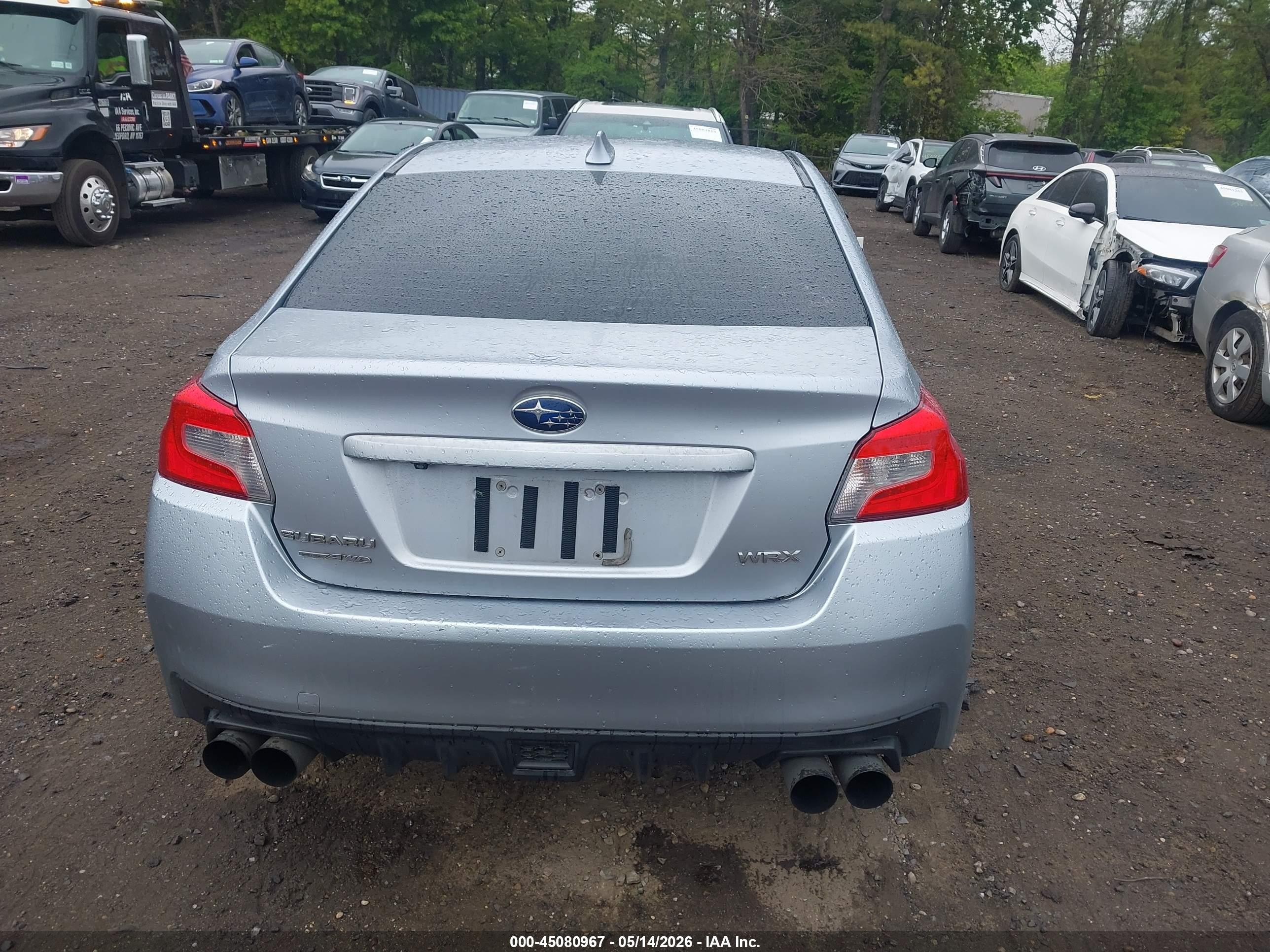 2015 Subaru Wrx   Silver vin: JF1VA1A66F9815891