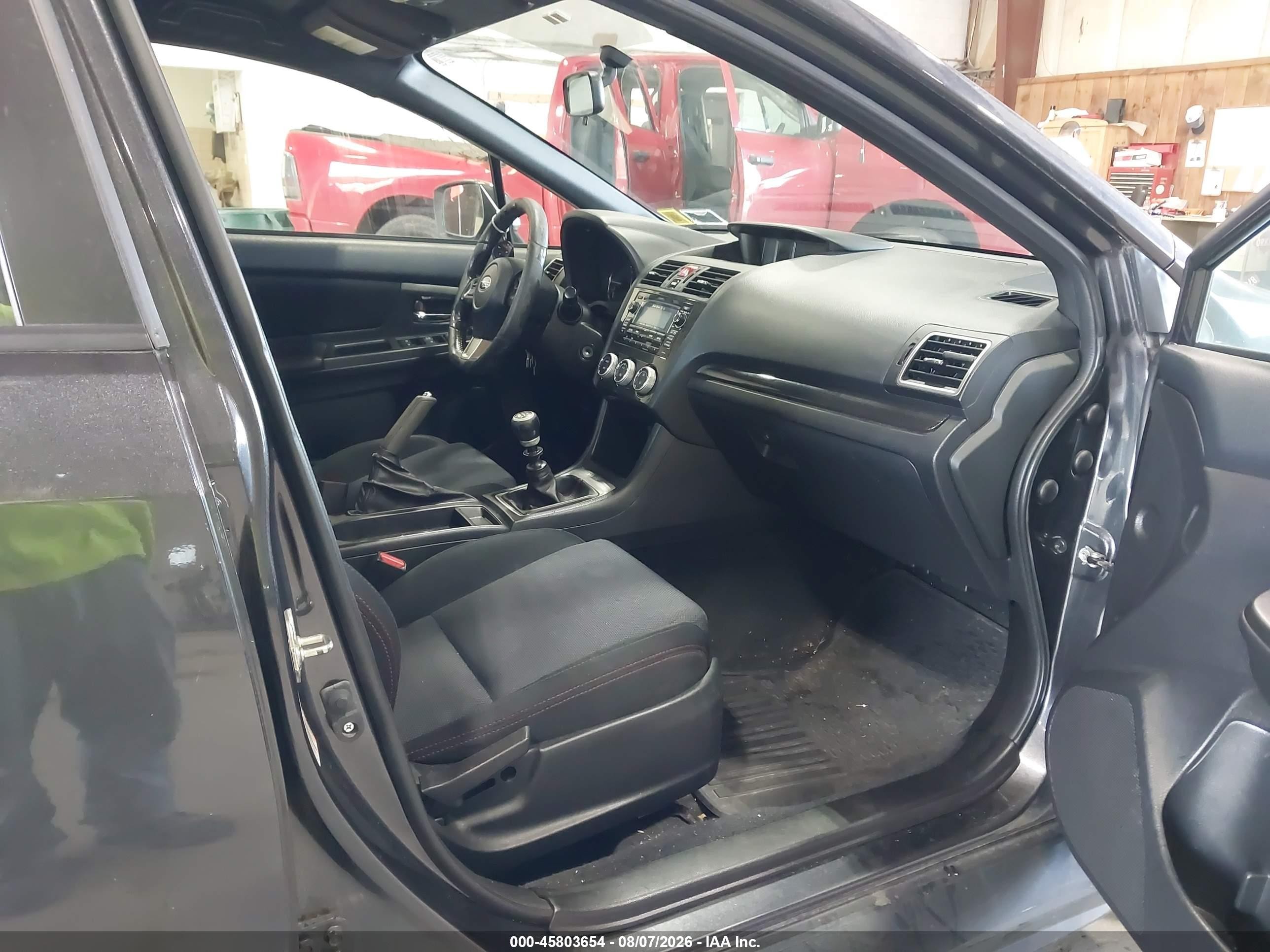 2015 Subaru Wrx   Gray vin: JF1VA1A66F9824378