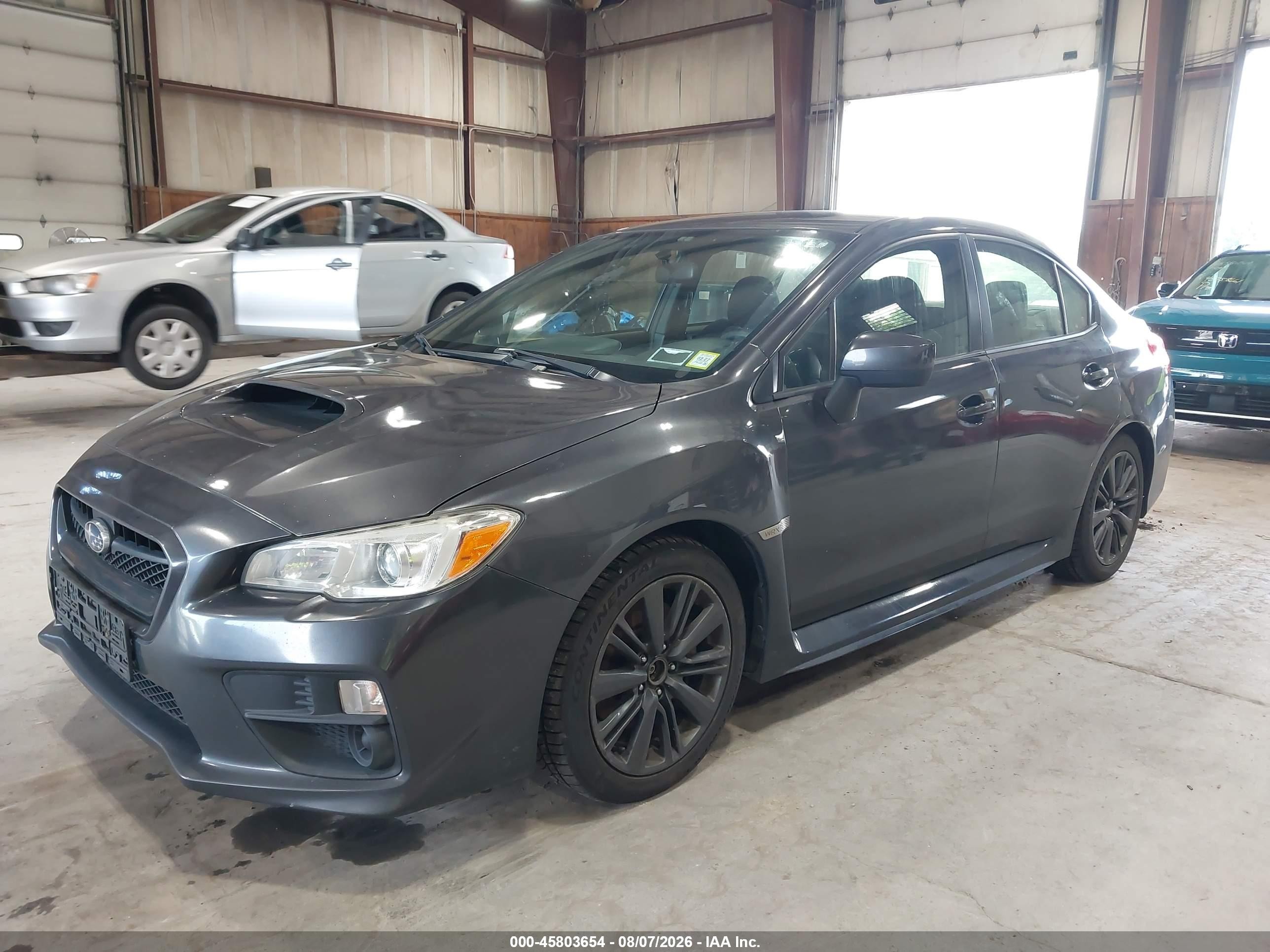 2015 Subaru Wrx   Gray vin: JF1VA1A66F9824378