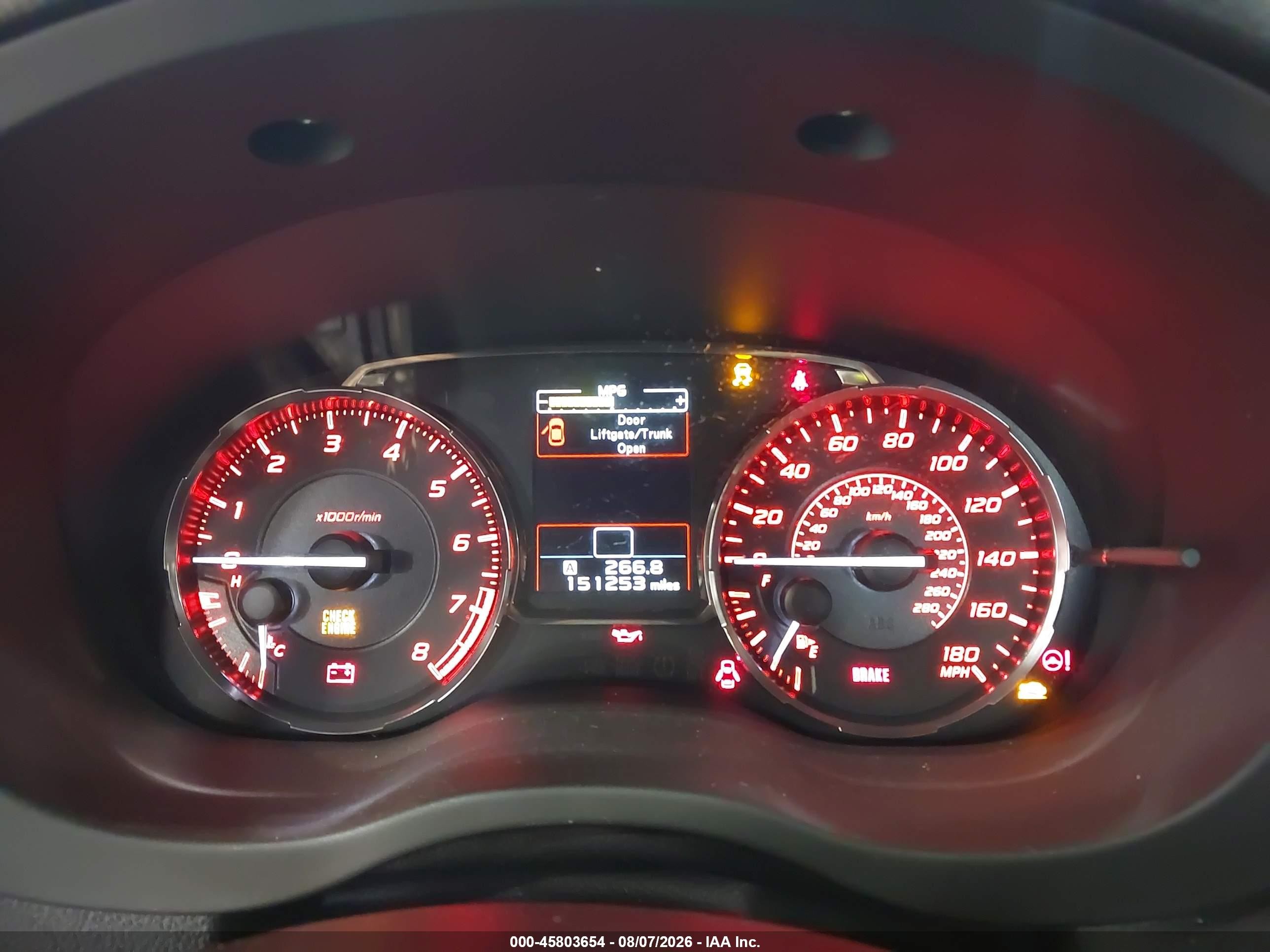 2015 Subaru Wrx   Gray vin: JF1VA1A66F9824378