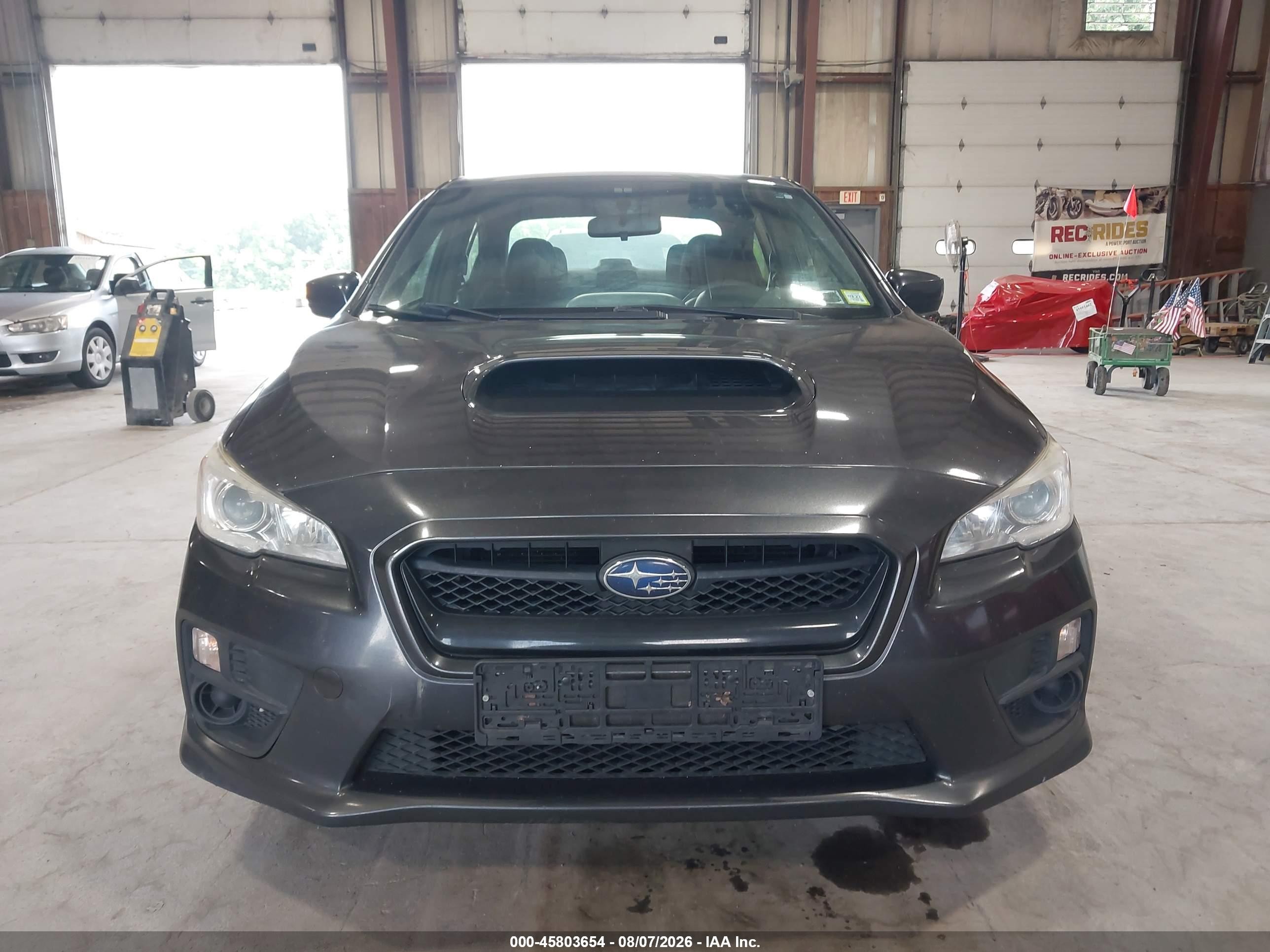2015 Subaru Wrx   Gray vin: JF1VA1A66F9824378