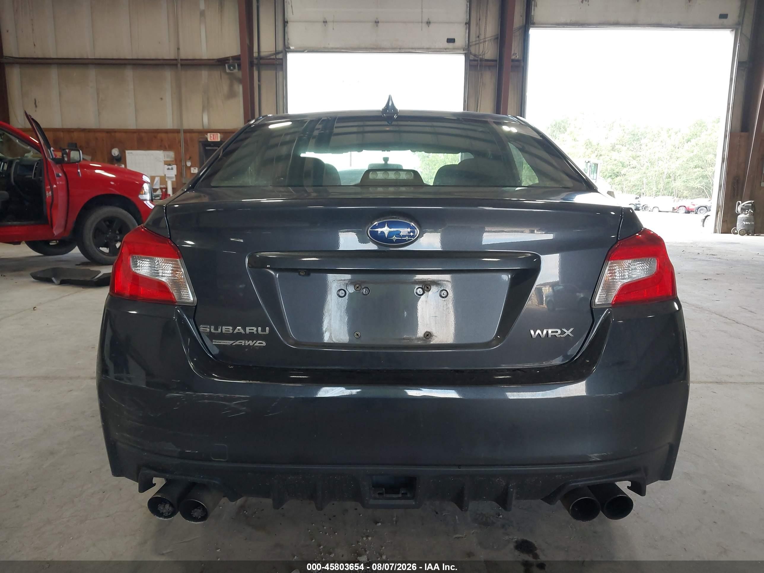 2015 Subaru Wrx   Gray vin: JF1VA1A66F9824378